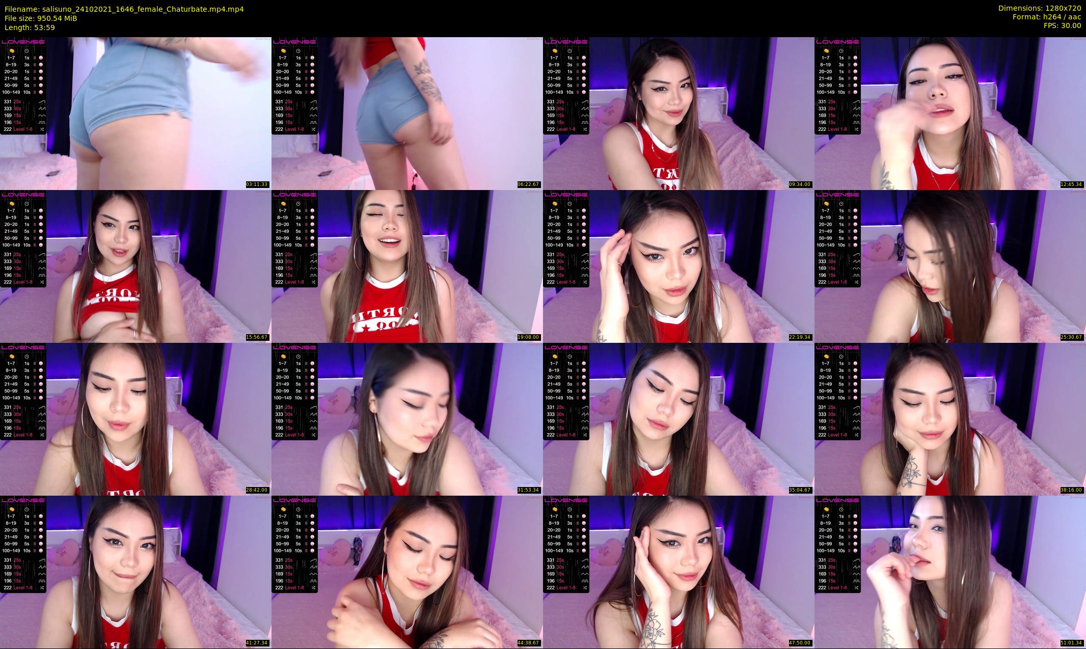 salisuno — 54 minute Chaturbate female cam show recording, 720p, Oct 24, 2021