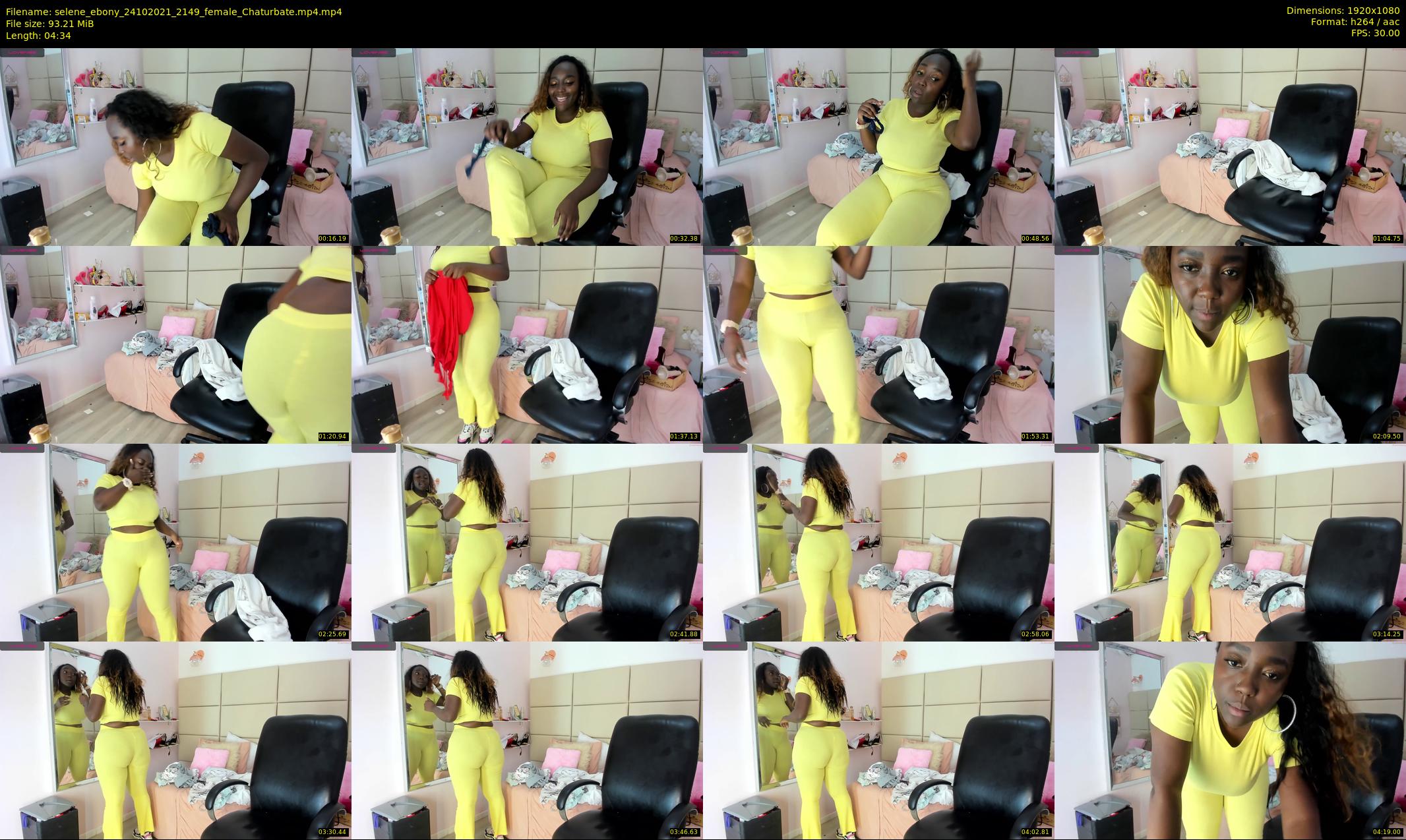 selene_ebony — 5 minute Chaturbate female cam show recording, 1080p, Oct 24, 2021