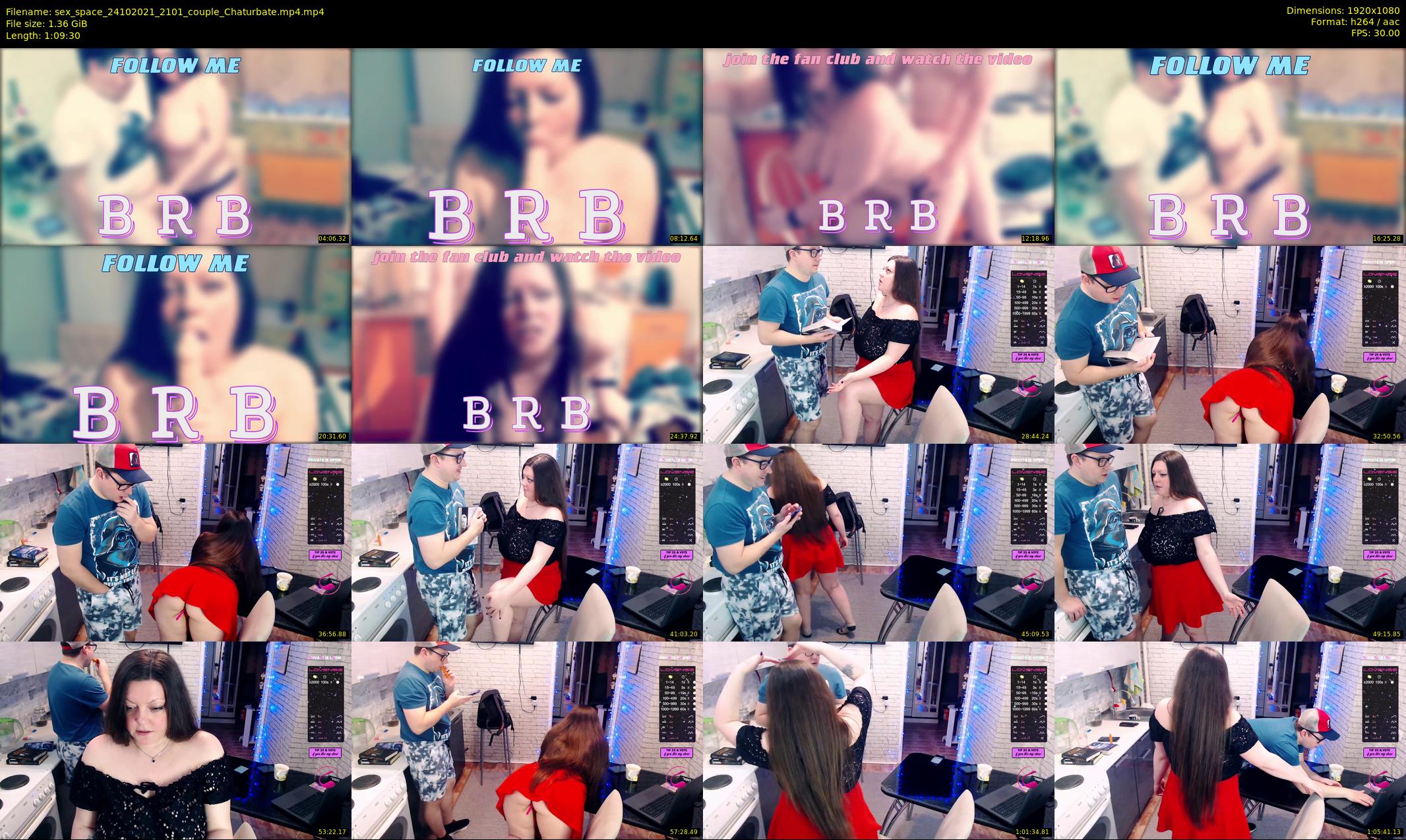 sex_space — 70 minute Chaturbate couple cam show recording, 1080p, Oct 24, 2021