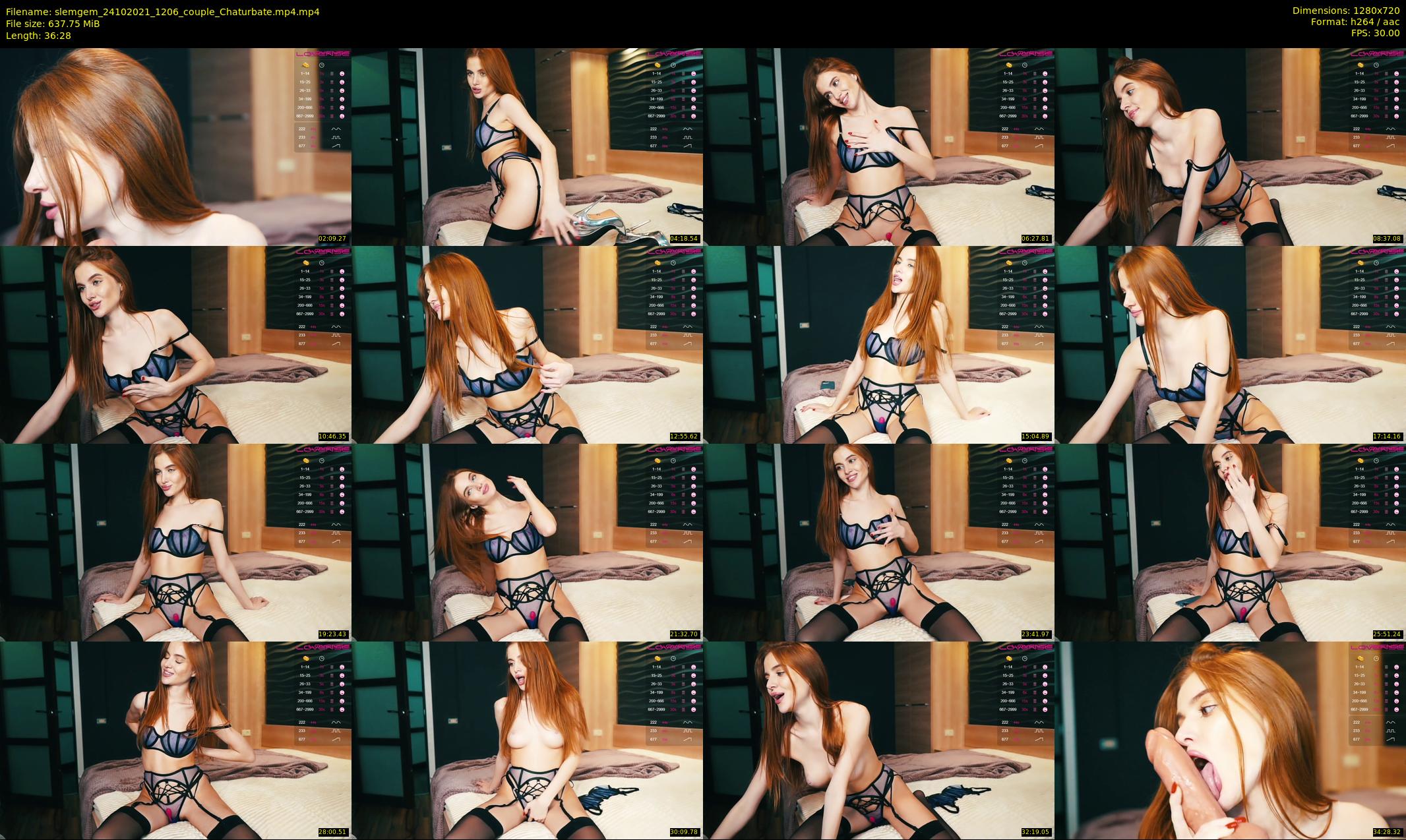 slemgem — 37 minute Chaturbate couple cam show recording, 720p, Oct 24, 2021