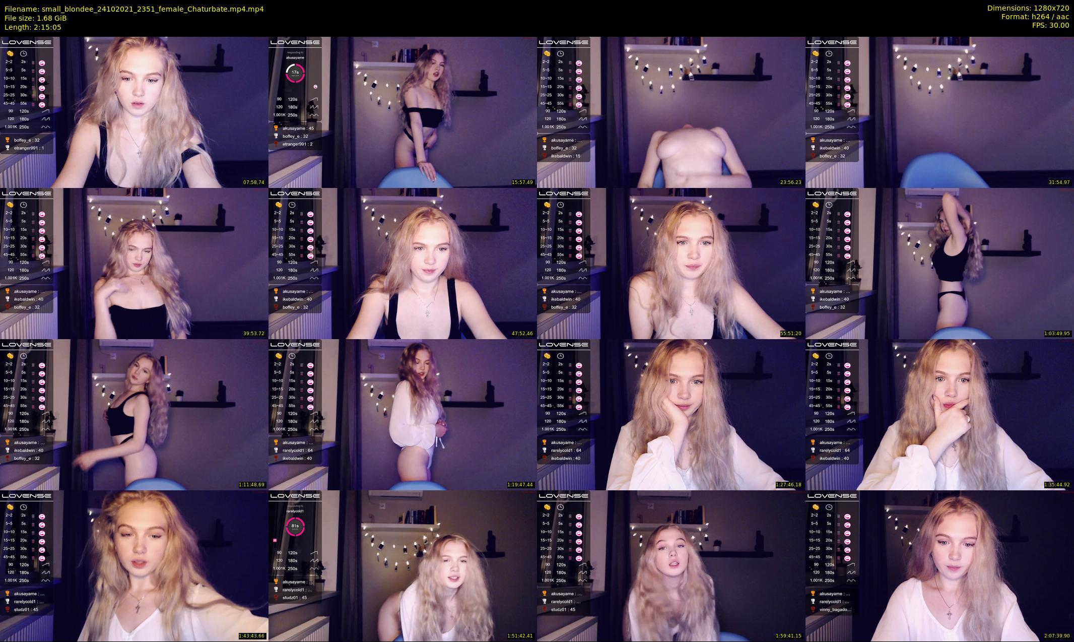 small_blondee — 136 minute Chaturbate female cam show recording, 720p, Oct 24, 2021