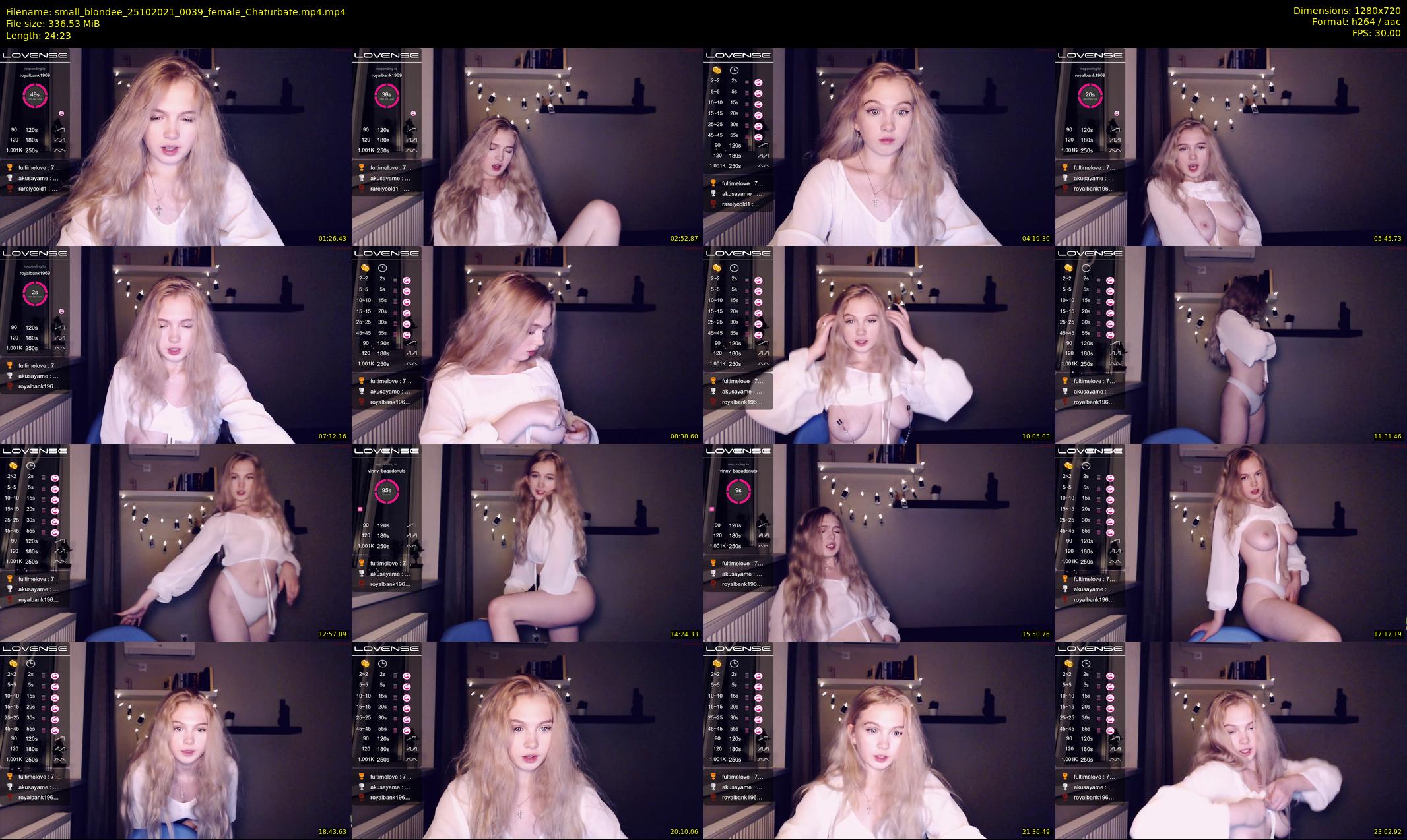 small_blondee — 25 minute Chaturbate female cam show recording, 720p, Oct 25, 2021