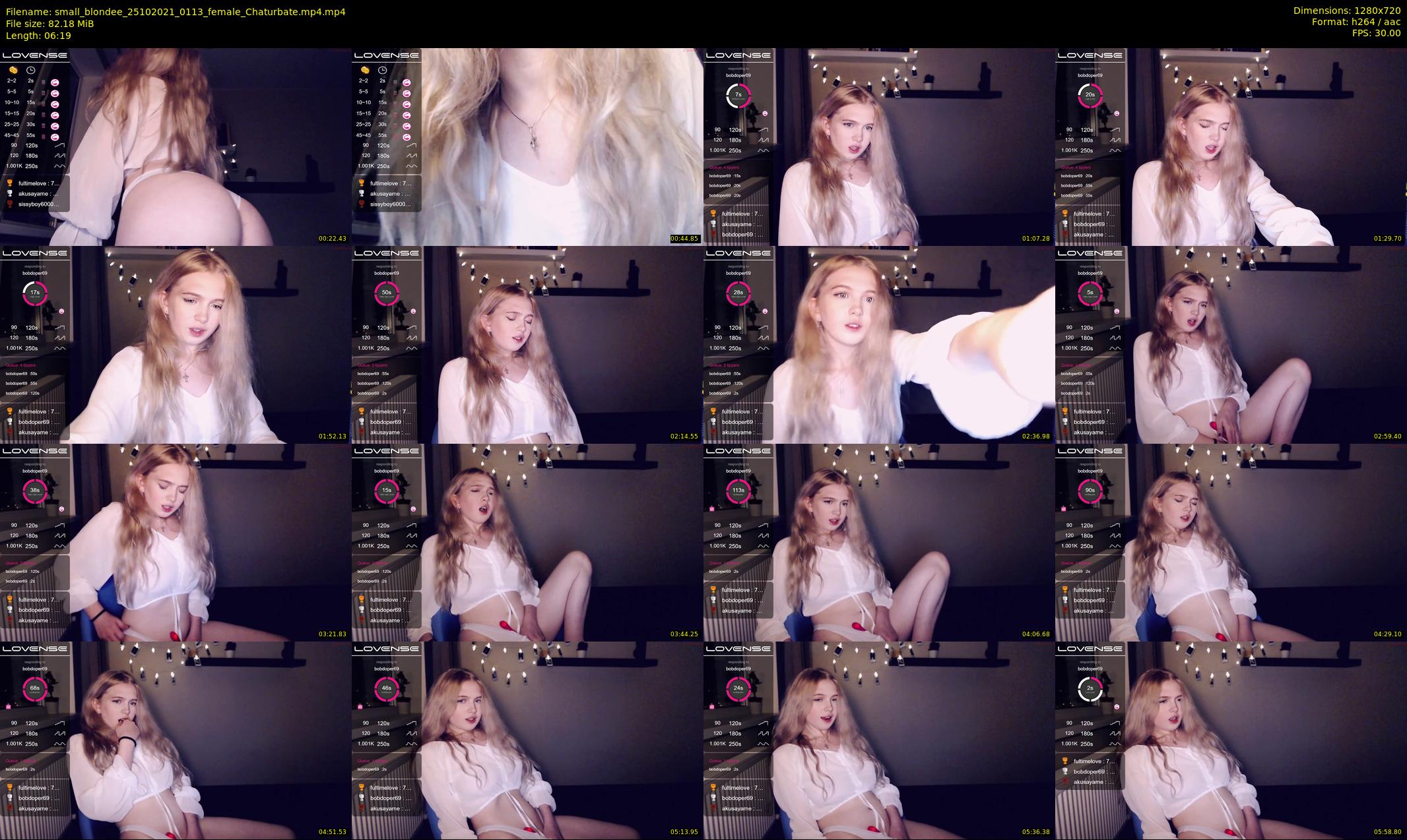 small_blondee — 7 minute Chaturbate female cam show recording, 720p, Oct 25, 2021