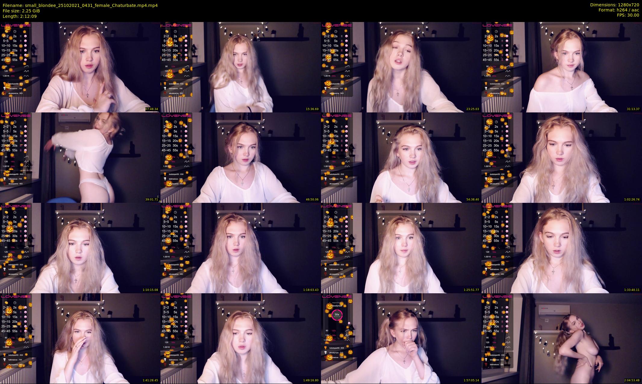 small_blondee — 133 minute Chaturbate female cam show recording, 720p, Oct 25, 2021