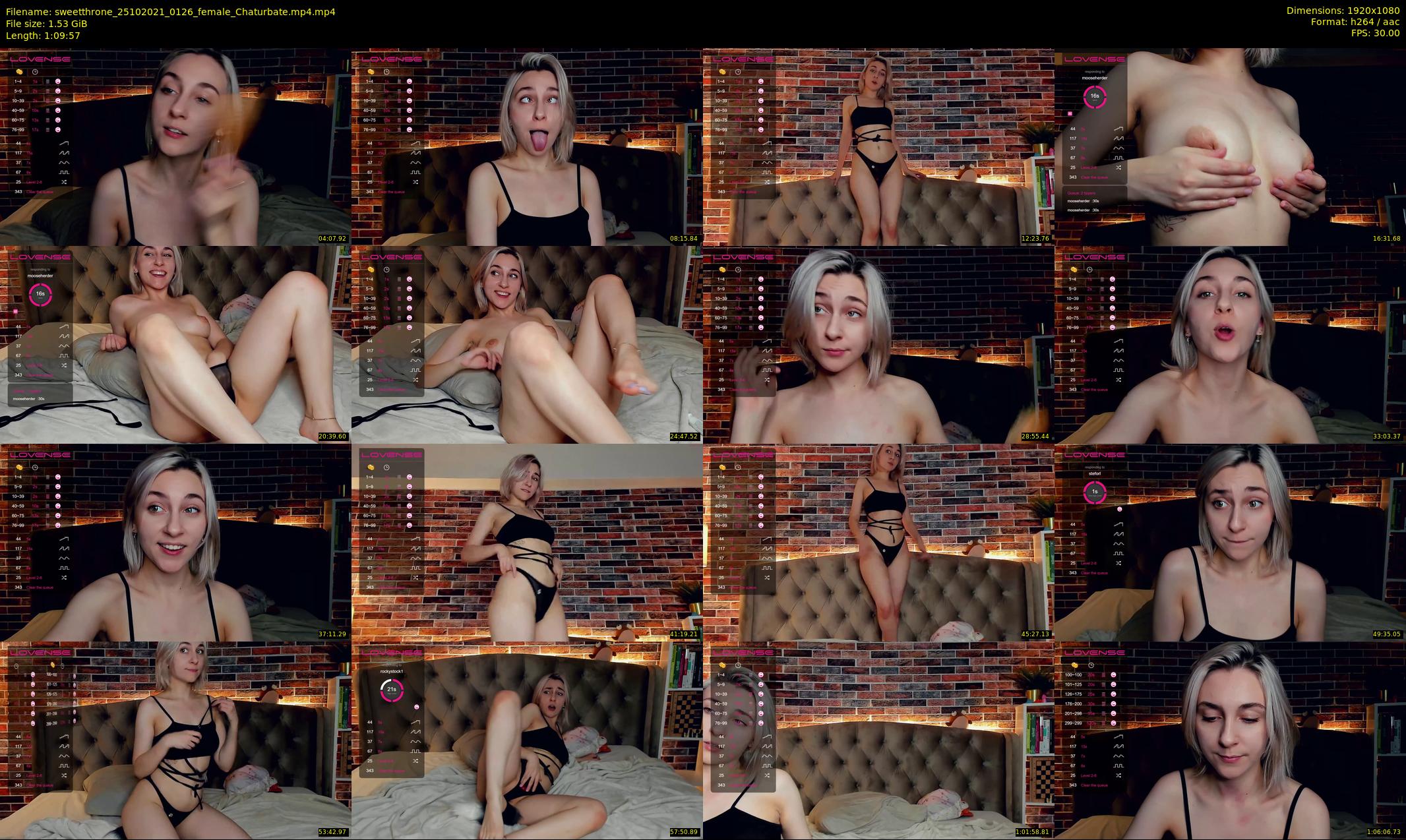 sweetthrone — 70 minute Chaturbate couple cam show recording, 1080p, Oct 25, 2021