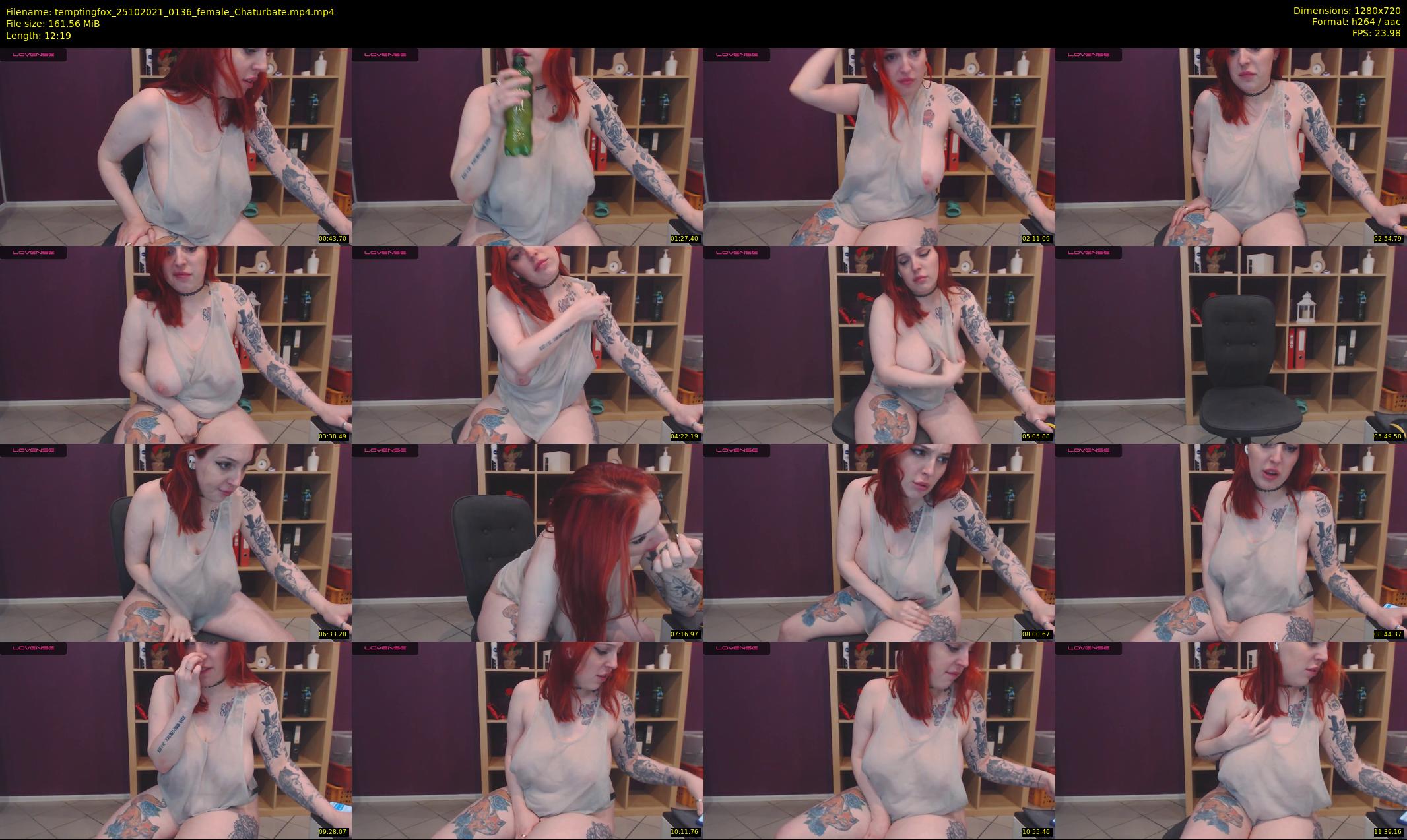 temptingfox — 13 minute Chaturbate female cam show recording, 720p, Oct 25, 2021