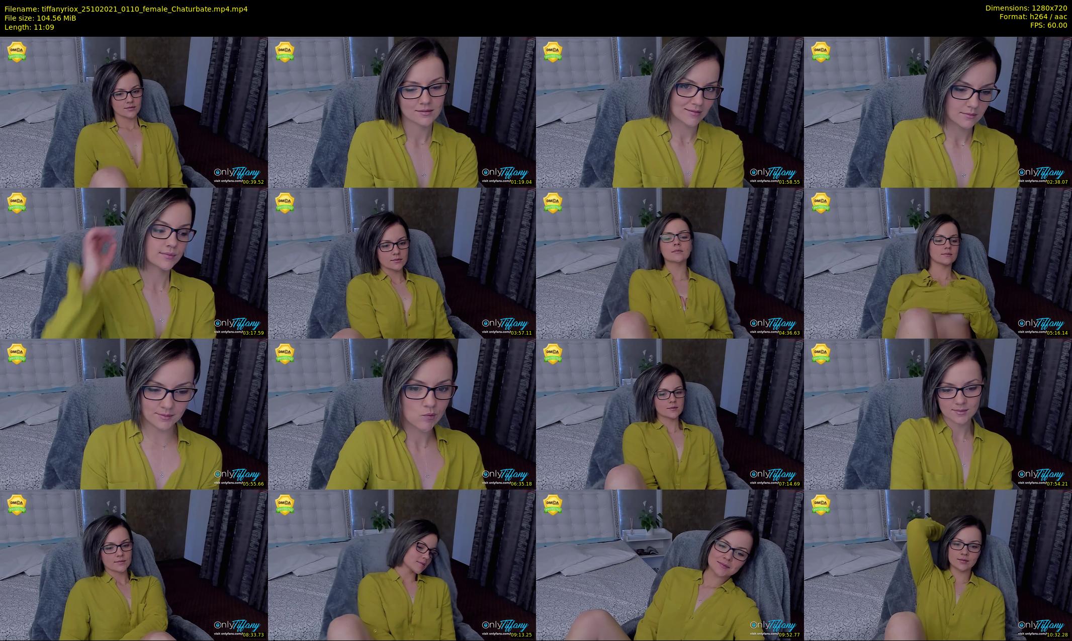 tiffanyriox — 12 minute Chaturbate female cam show recording, 720p, Oct 25, 2021