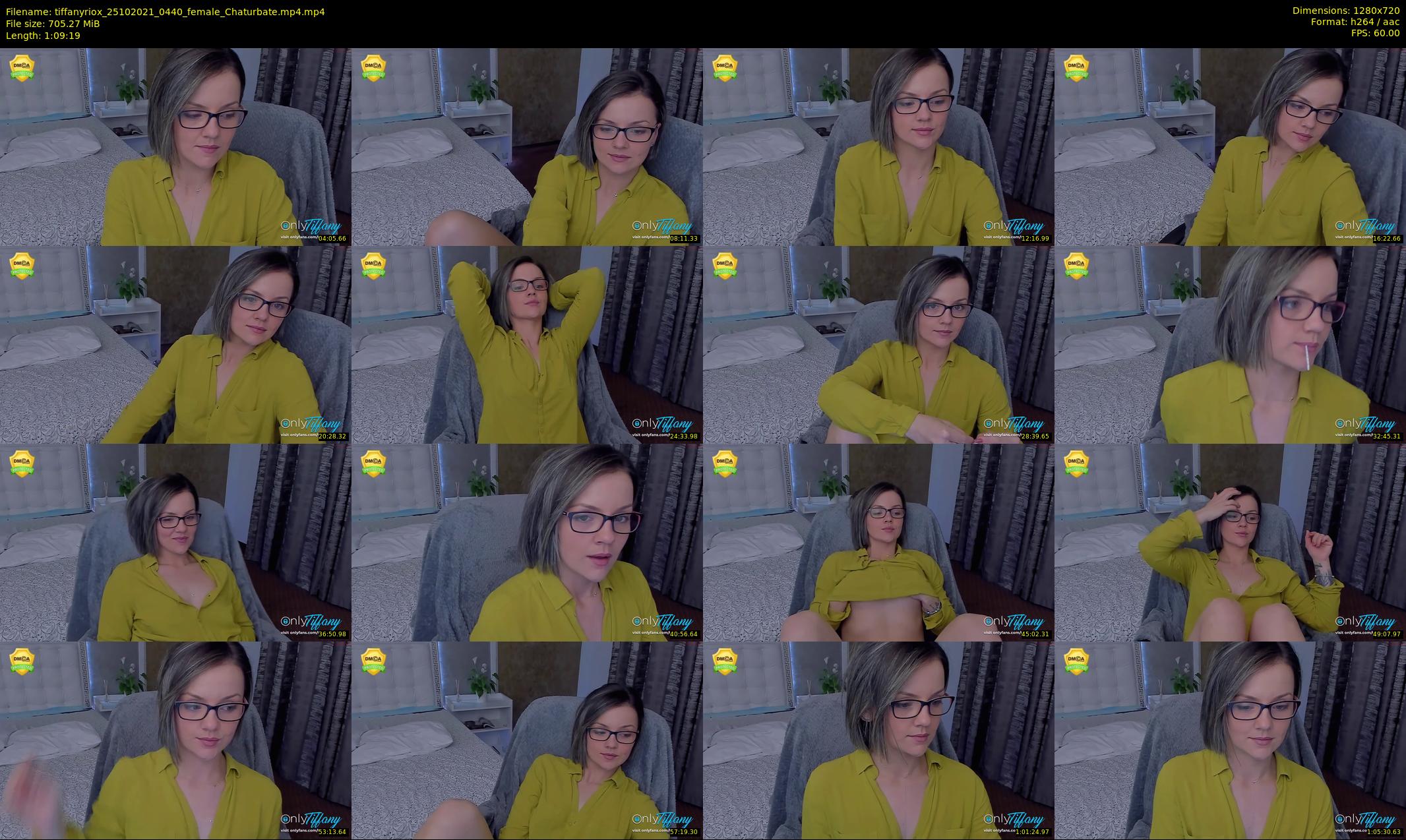 tiffanyriox — 70 minute Chaturbate female cam show recording, 720p, Oct 25, 2021
