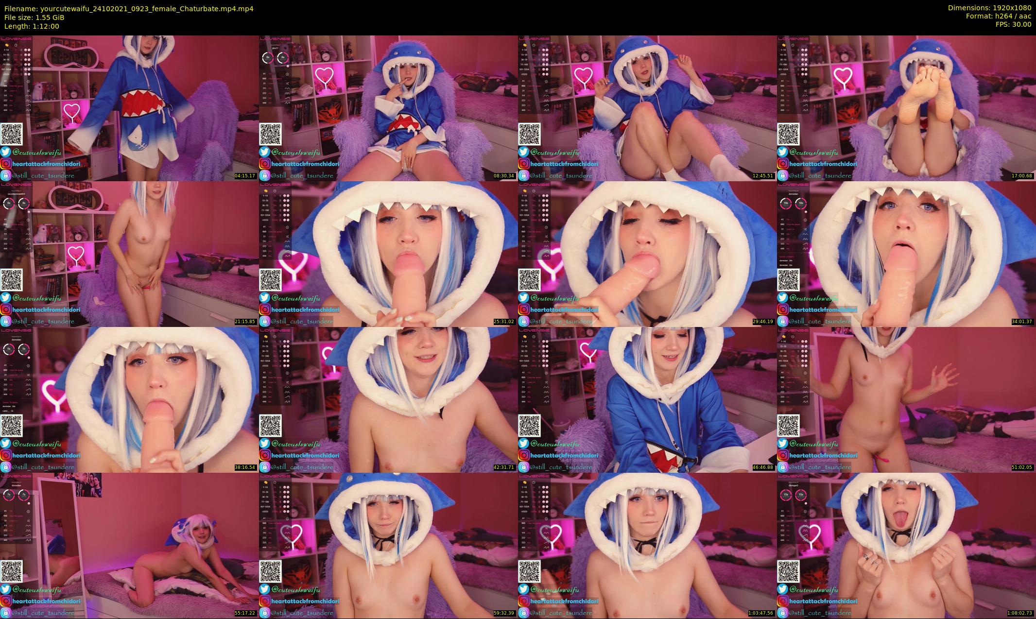 yourcutewaifu — 72 minute Chaturbate female cam show recording, 1080p, Oct 24, 2021