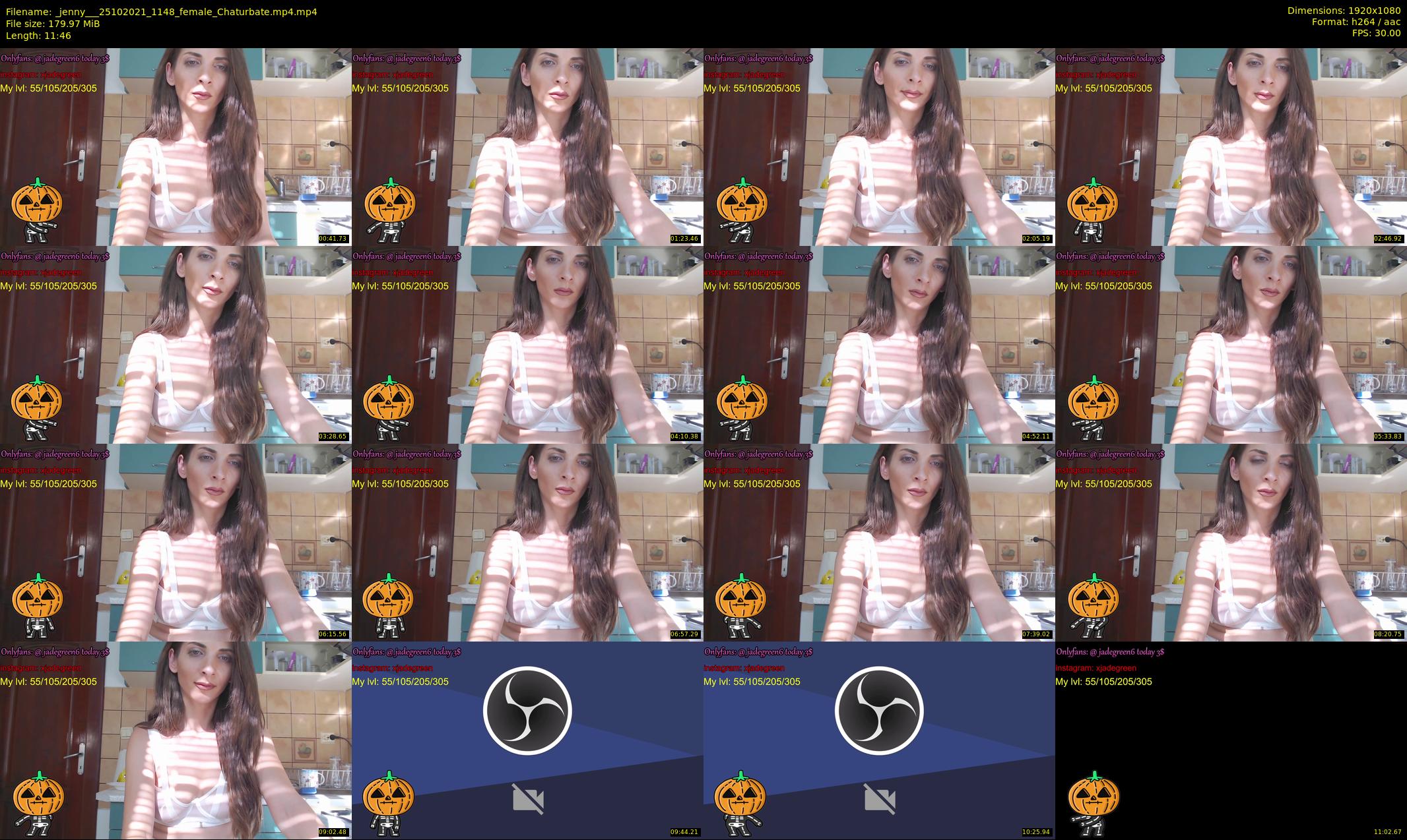 _jenny__ — 12 minute Chaturbate female cam show recording, 1080p, Oct 25, 2021