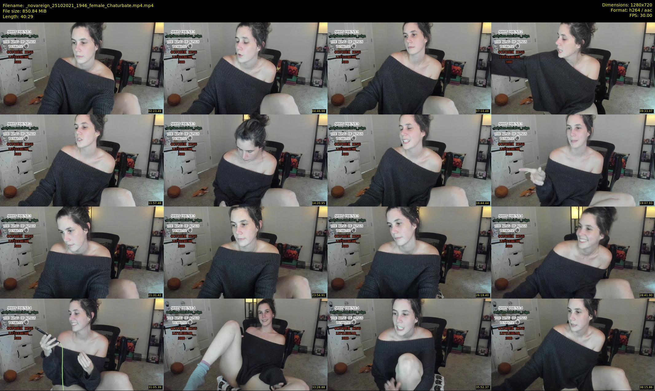 _novareign — 41 minute Chaturbate female cam show recording, 720p, Oct 25, 2021