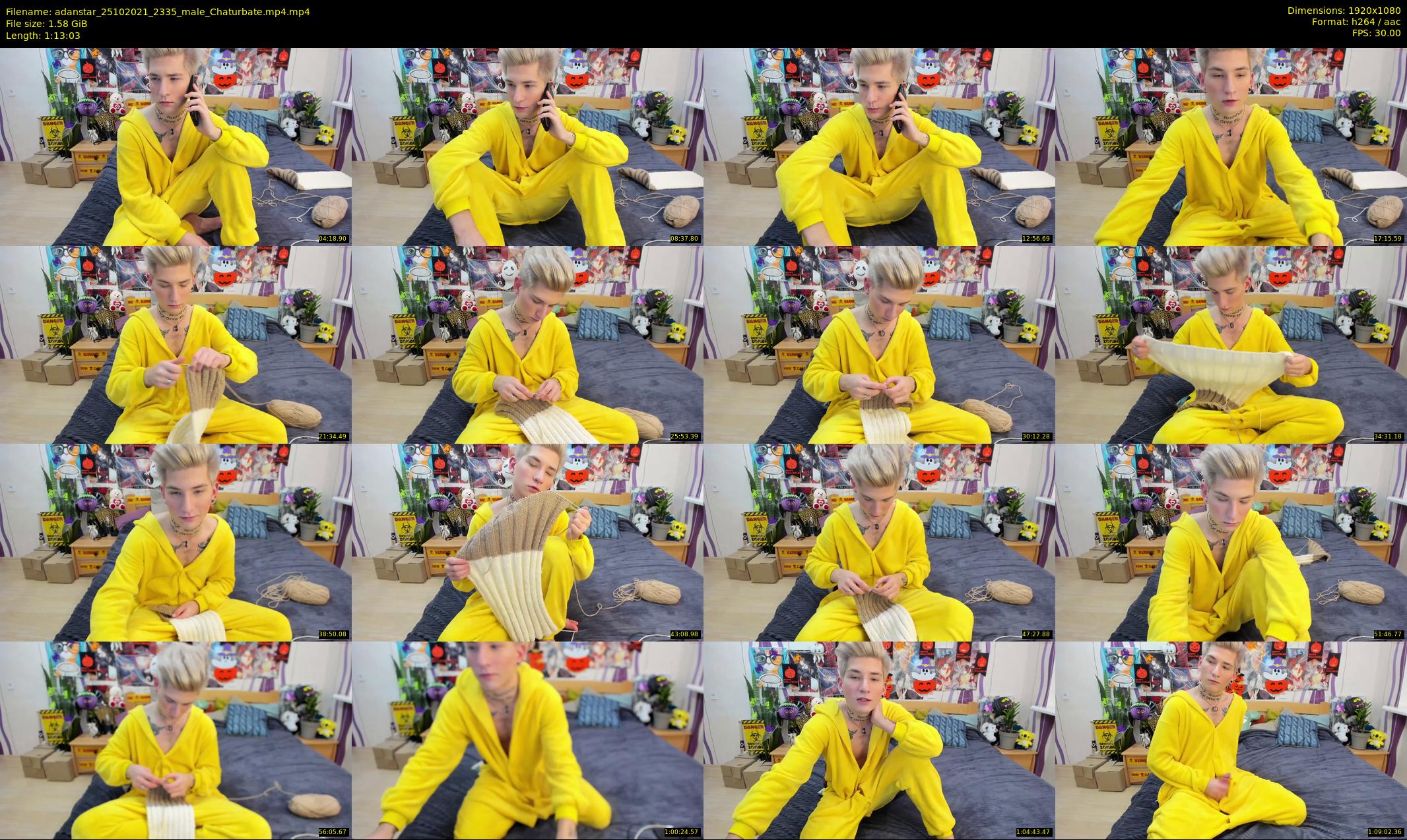 adanstar — 74 minute Chaturbate male cam show recording, 1080p, Oct 25, 2021