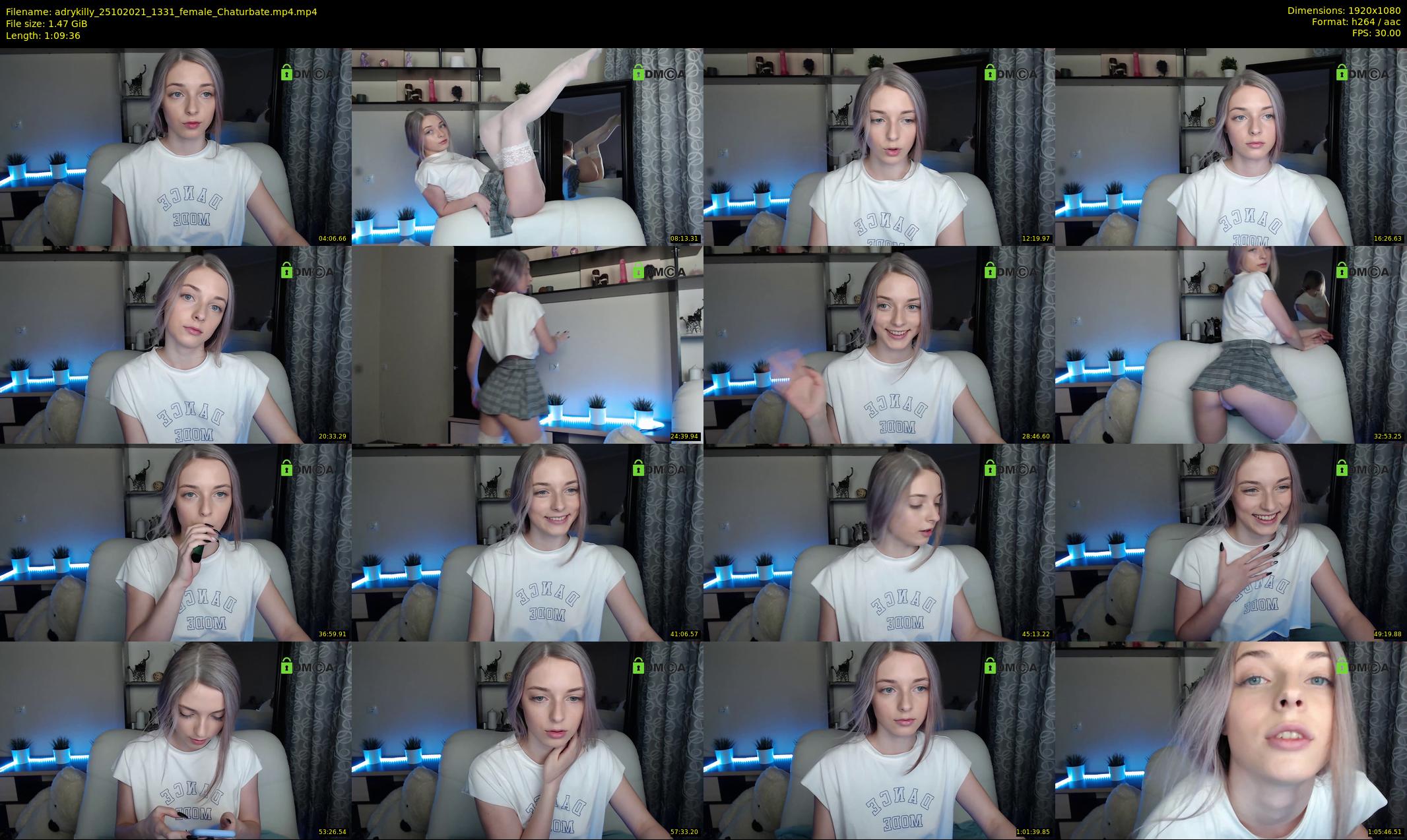 adrykilly — 70 minute Chaturbate female cam show recording, 1080p, Oct 25, 2021
