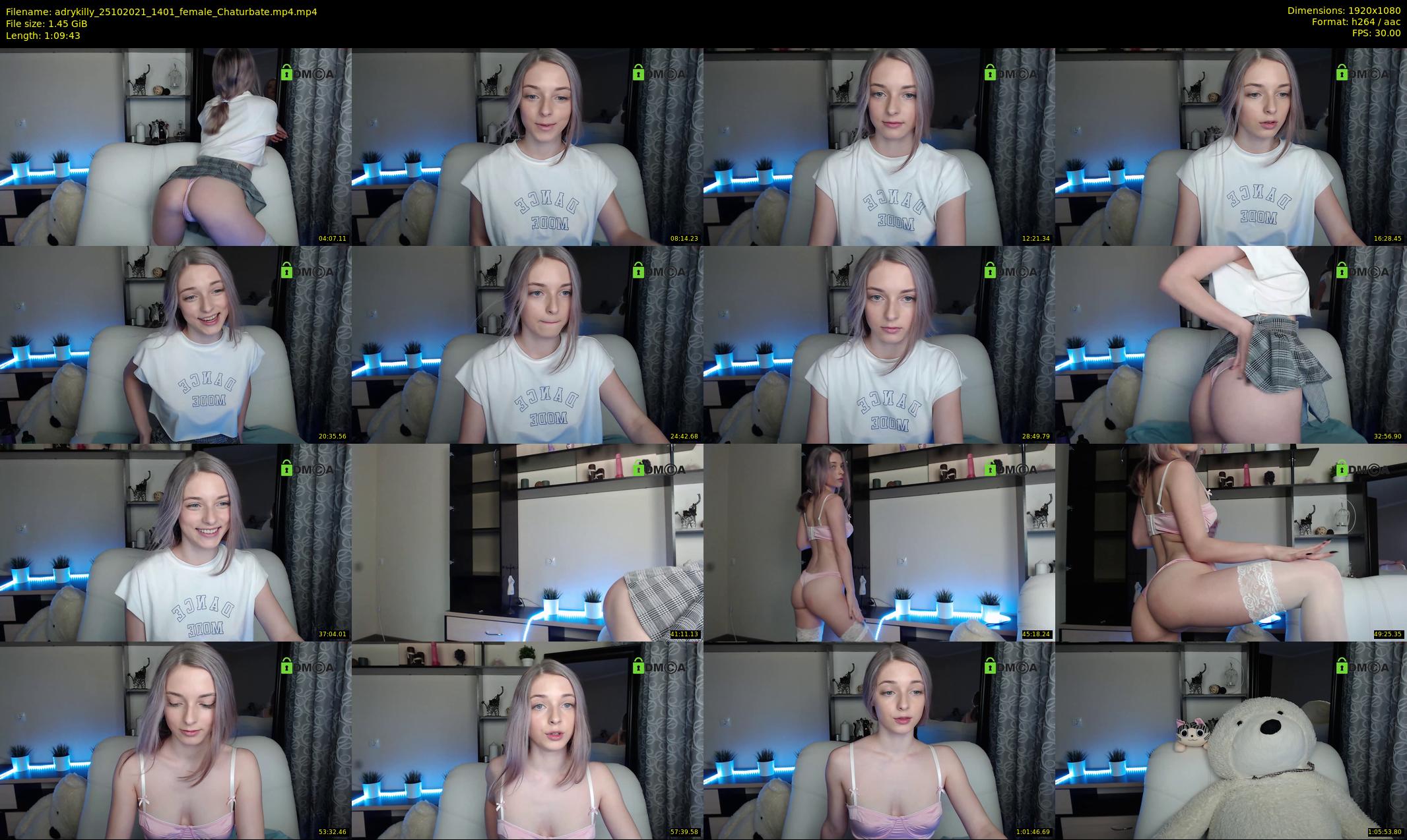adrykilly — 70 minute Chaturbate female cam show recording, 1080p, Oct 25, 2021