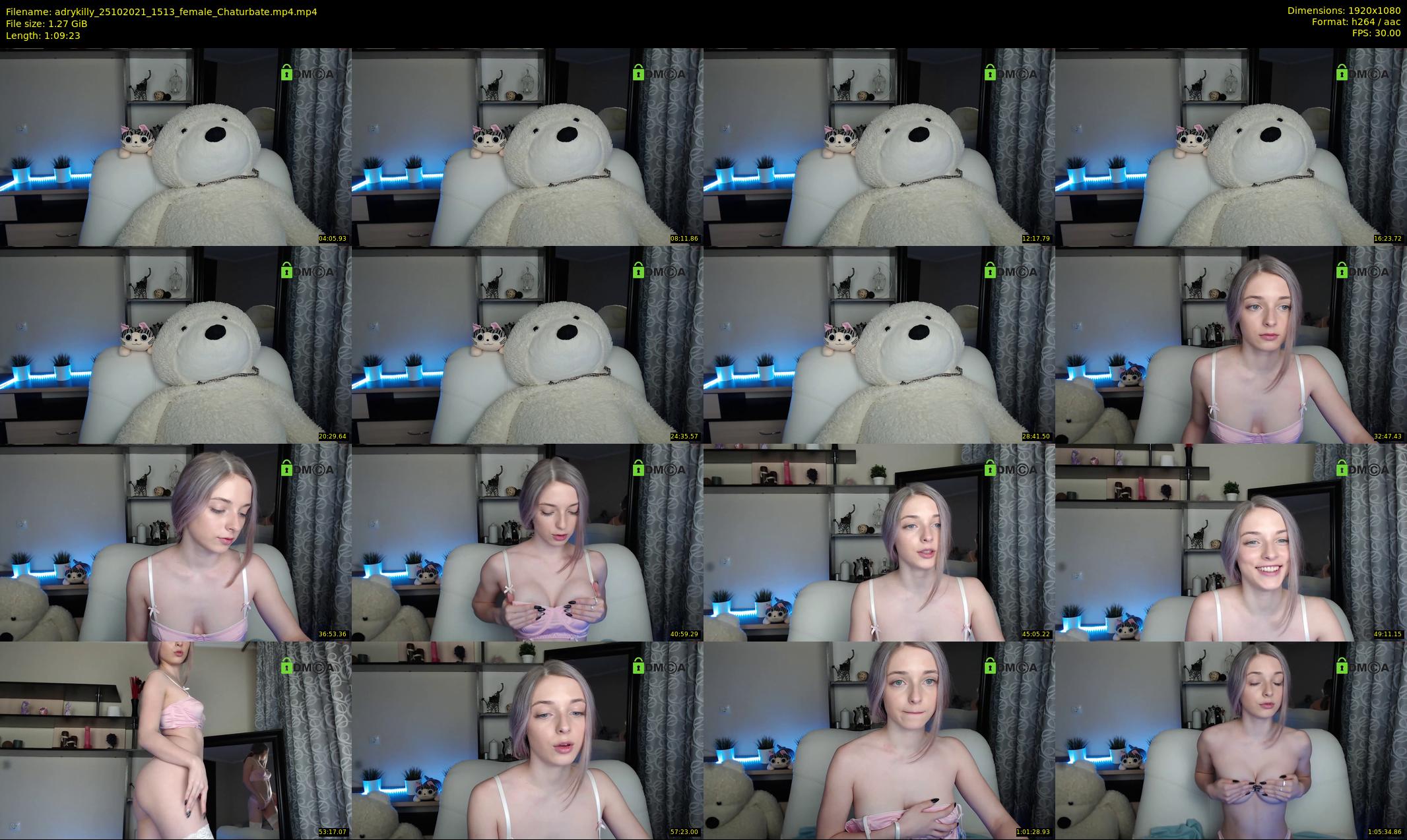 adrykilly — 70 minute Chaturbate female cam show recording, 1080p, Oct 25, 2021