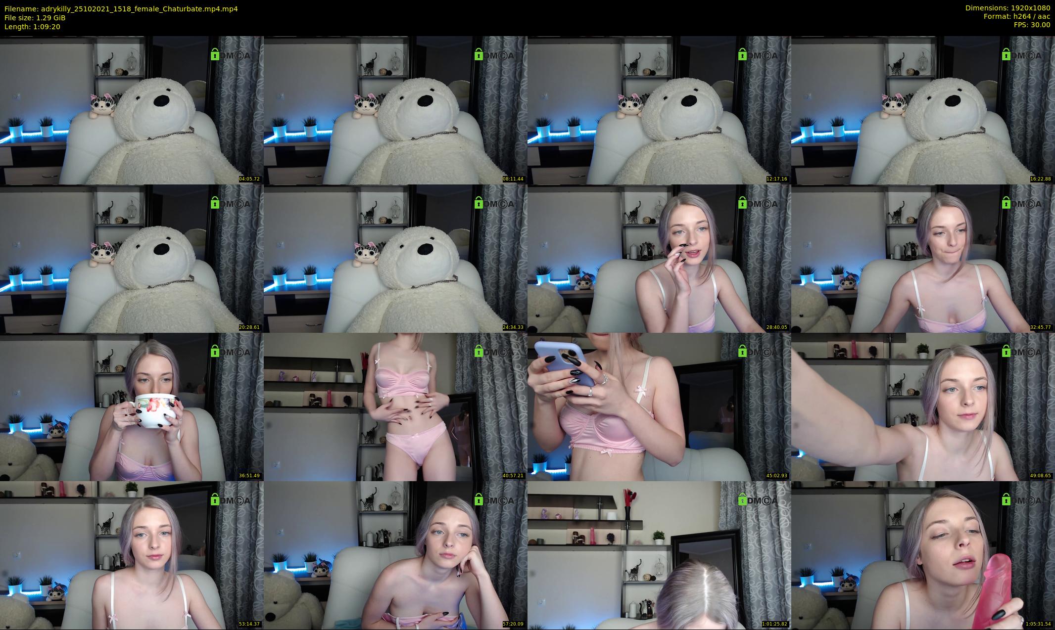 adrykilly — 70 minute Chaturbate female cam show recording, 1080p, Oct 25, 2021