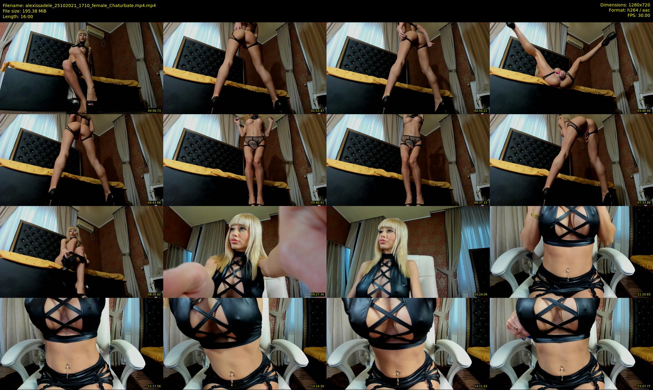 alexissadele — 16 minute Chaturbate female cam show recording, 720p, Oct 25, 2021
