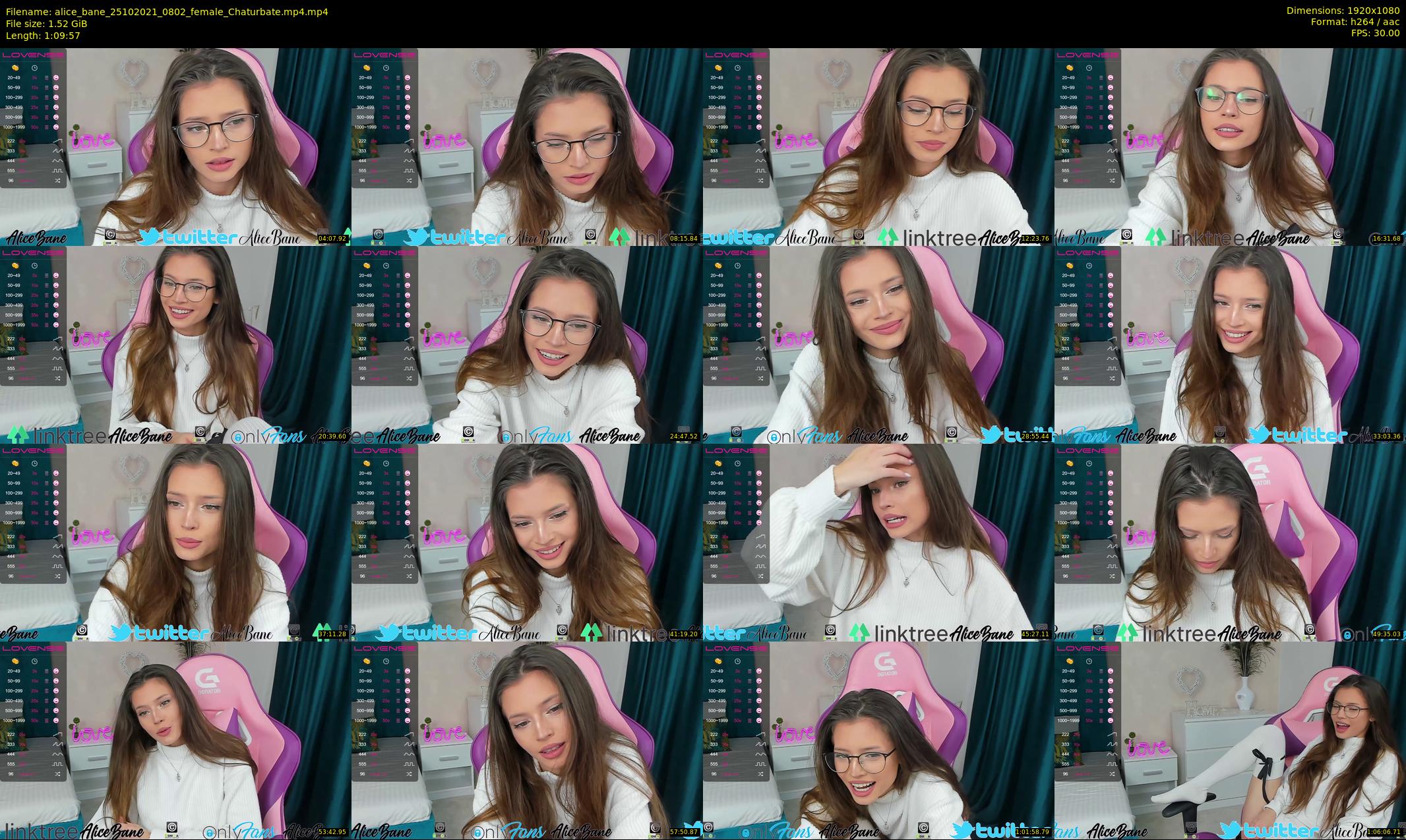 alice_bane — 70 minute Chaturbate female cam show recording, 1080p, Oct 25, 2021