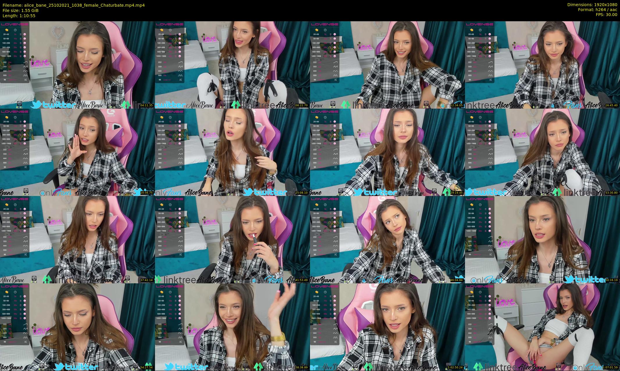 alice_bane — 71 minute Chaturbate female cam show recording, 1080p, Oct 25, 2021
