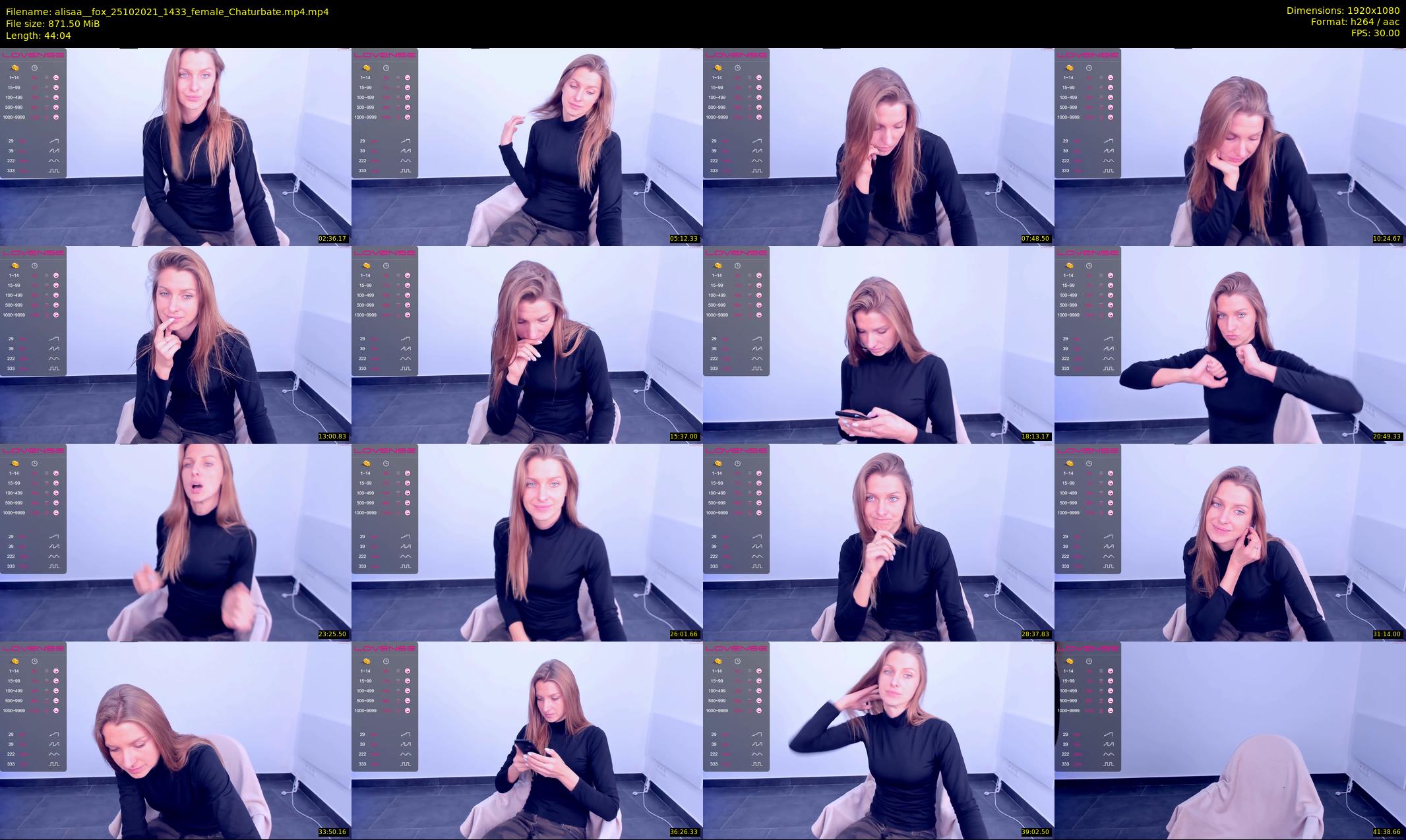alisaa__fox — 45 minute Chaturbate female cam show recording, 1080p, Oct 25, 2021