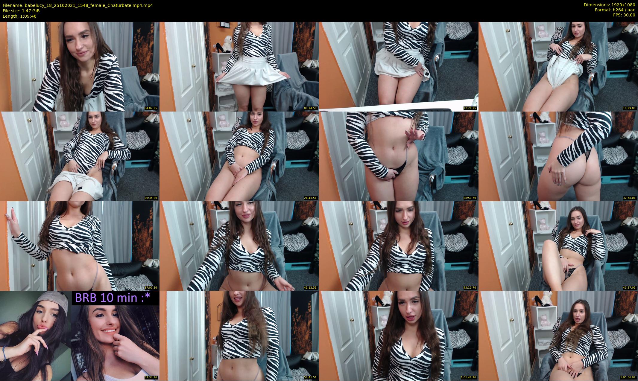 babelucy_18 — 70 minute Chaturbate female cam show recording, 1080p, Oct 25, 2021