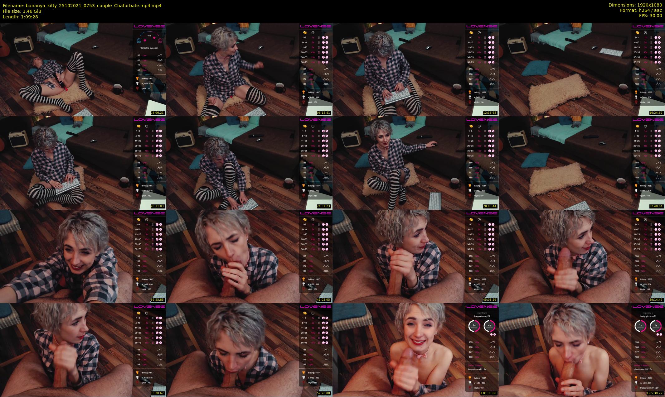 bananya_kitty — 70 minute Chaturbate couple cam show recording, 1080p, Oct 25, 2021