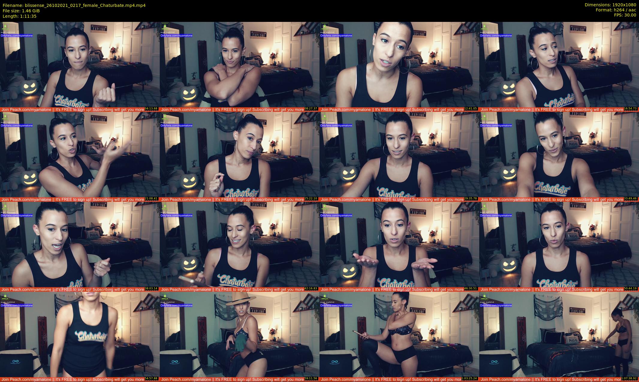 blissense — 72 minute Chaturbate female cam show recording, 1080p, Oct 26, 2021