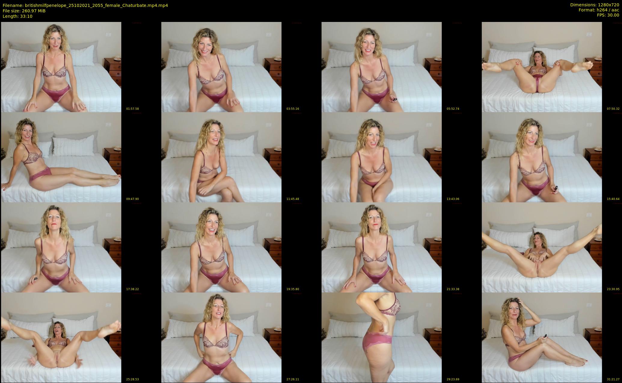 britishmilfpenelope — 34 minute Chaturbate female cam show recording, 720p, Oct 25, 2021