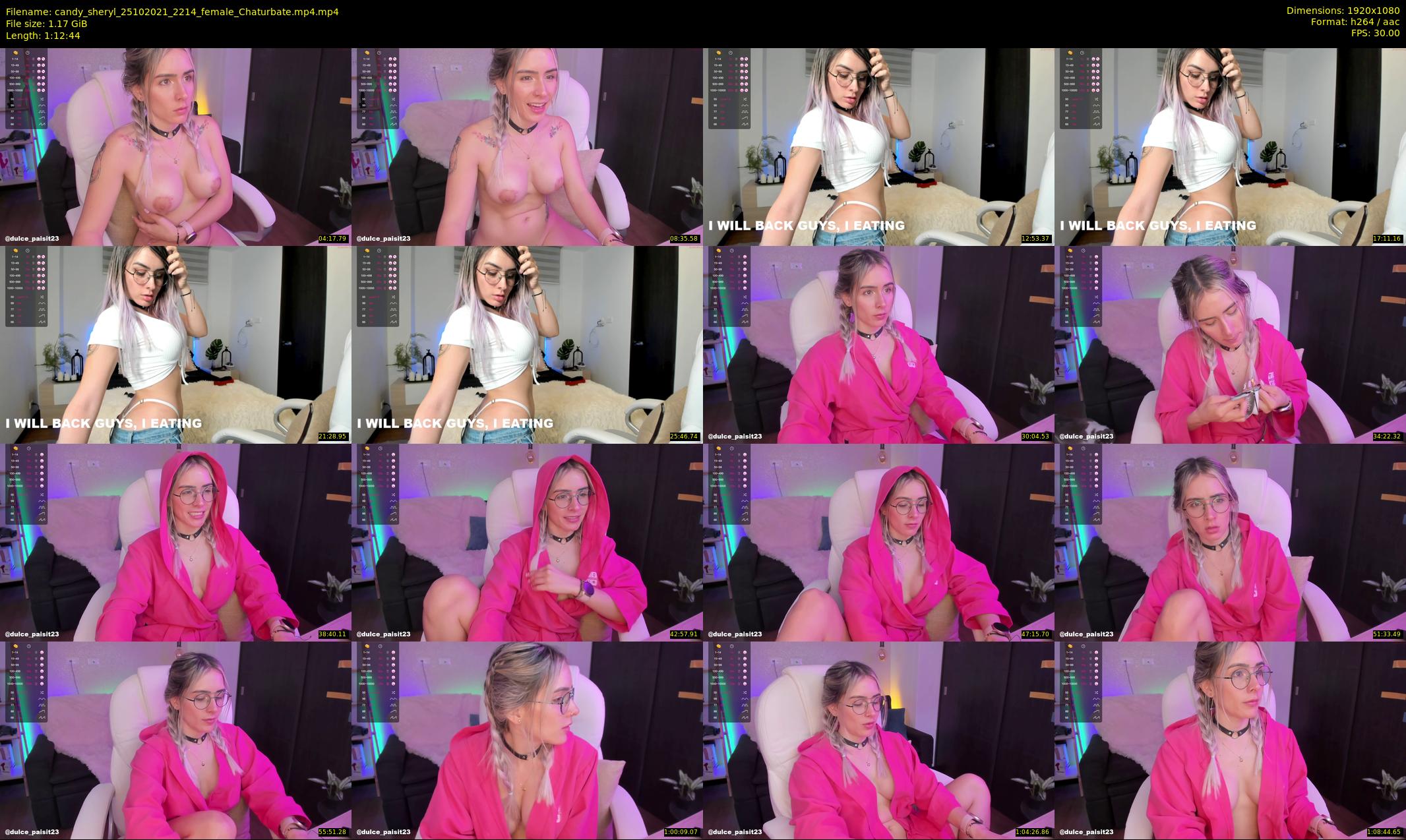 candy_sheryl — 73 minute Chaturbate female cam show recording, 1080p, Oct 25, 2021