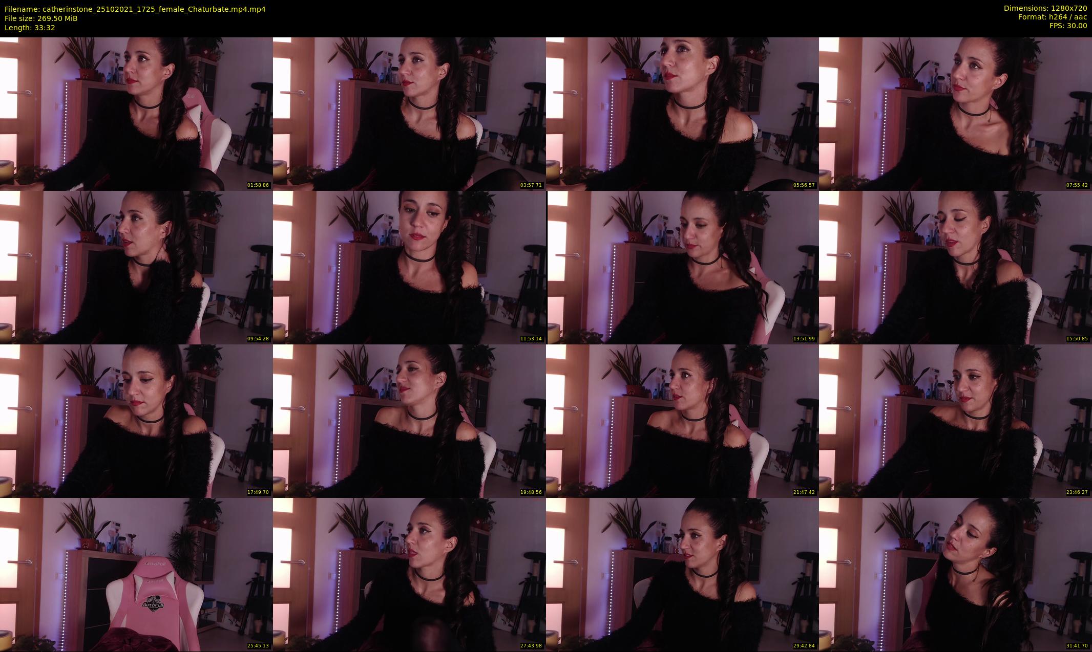 catherinstone — 34 minute Chaturbate female cam show recording, 720p, Oct 25, 2021