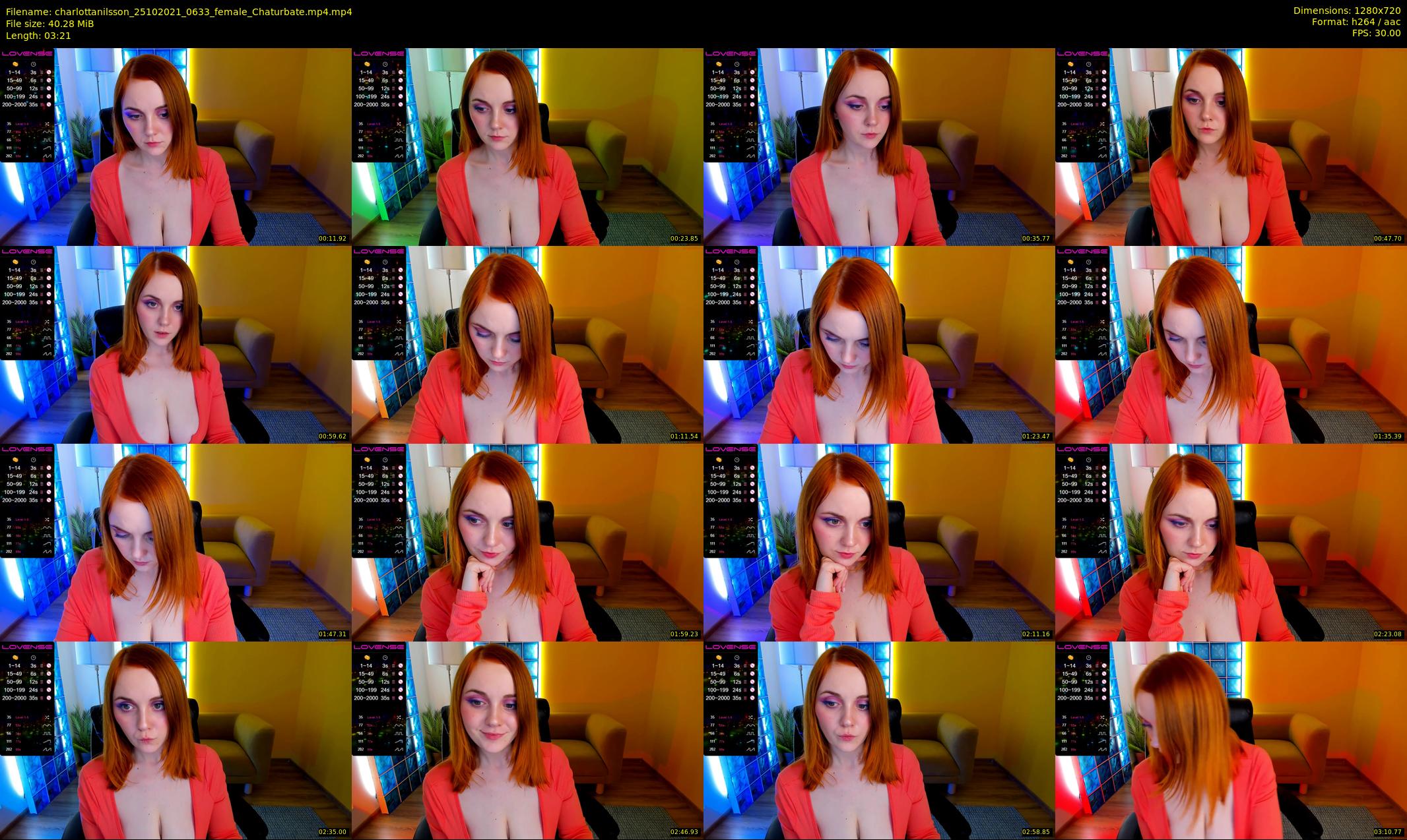 charlottanilsson — 4 minute Chaturbate female cam show recording, 720p, Oct 25, 2021