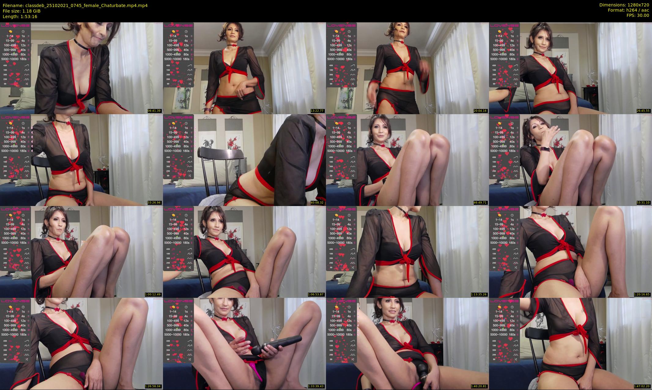 classdeb — 114 minute Chaturbate female cam show recording, 720p, Oct 25, 2021
