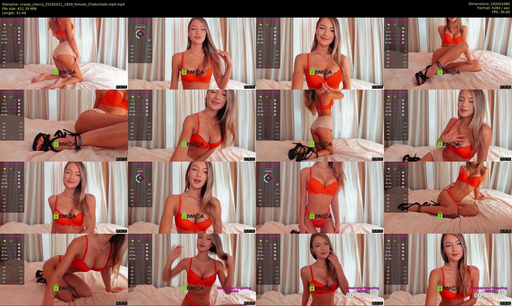 crazzy_cherry — 32 minute Chaturbate female cam show recording, 1080p, Oct 25, 2021