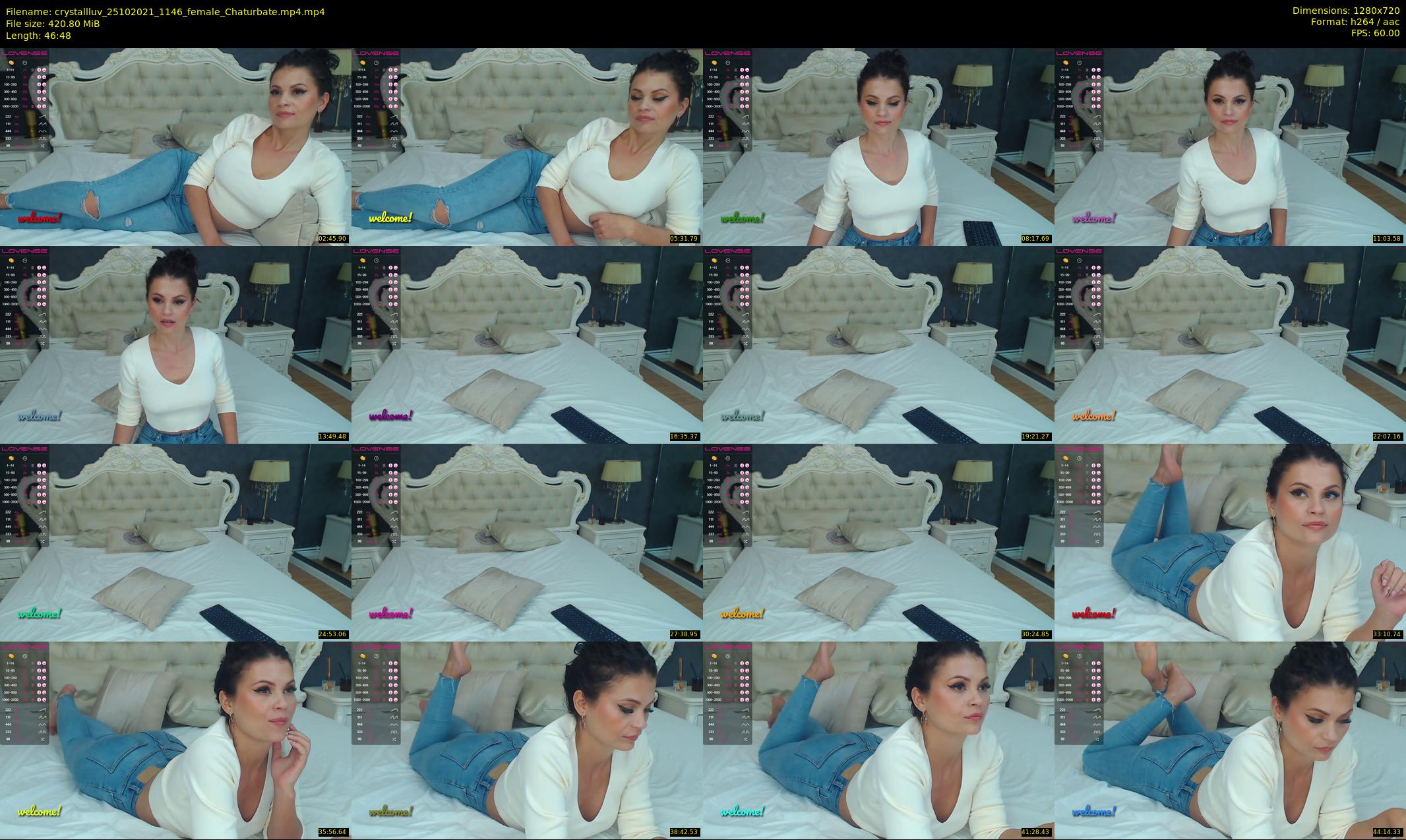 crystallluv — 47 minute Chaturbate female cam show recording, 720p, Oct 25, 2021