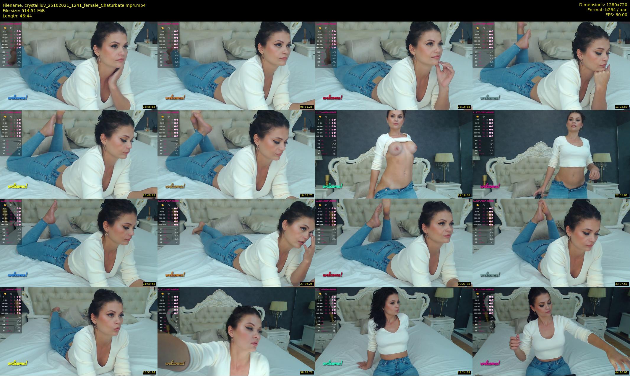 crystallluv — 47 minute Chaturbate female cam show recording, 720p, Oct 25, 2021