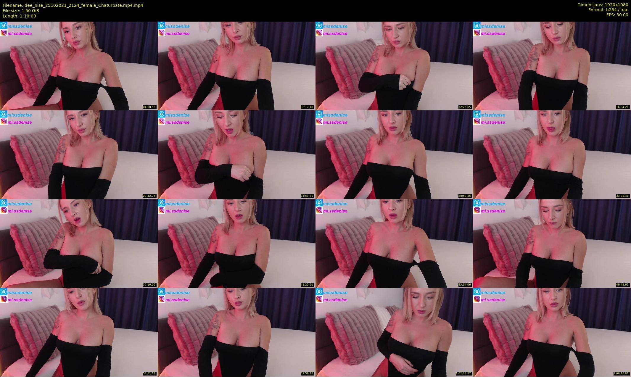 dee_nise — 71 minute Chaturbate female cam show recording, 1080p, Oct 25, 2021