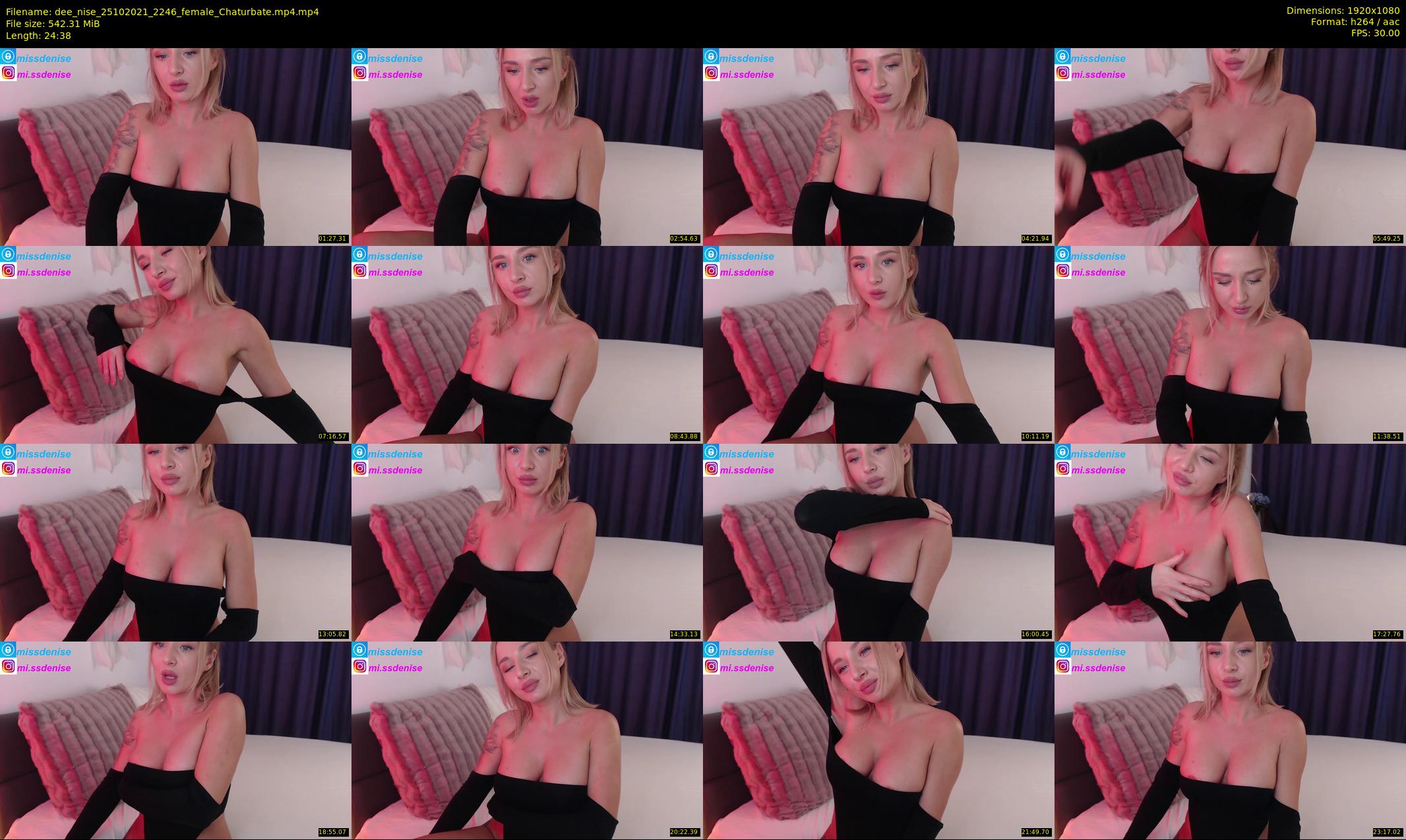dee_nise — 25 minute Chaturbate female cam show recording, 1080p, Oct 25, 2021
