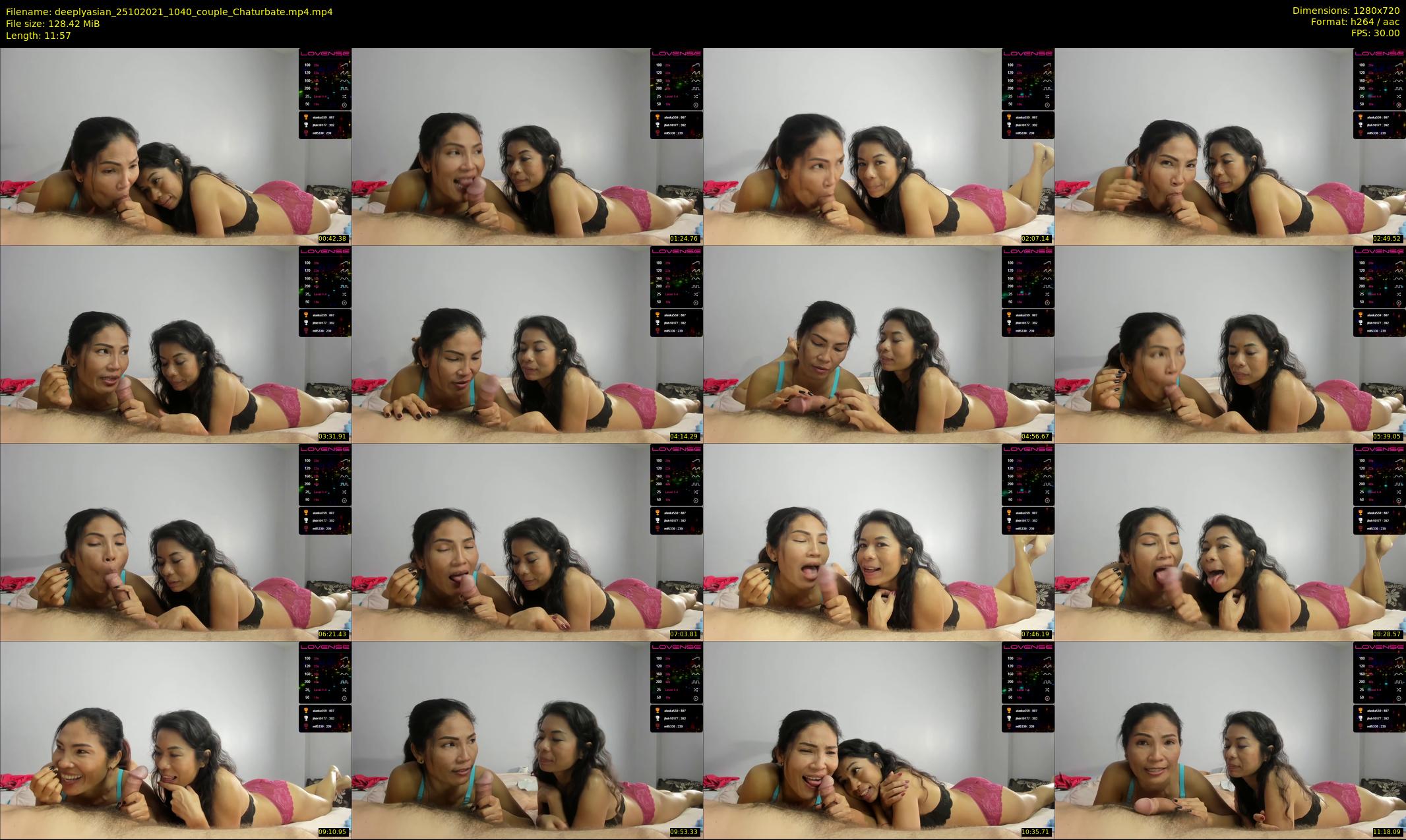 deeplyasian — 12 minute Chaturbate couple cam show recording, 720p, Oct 25, 2021