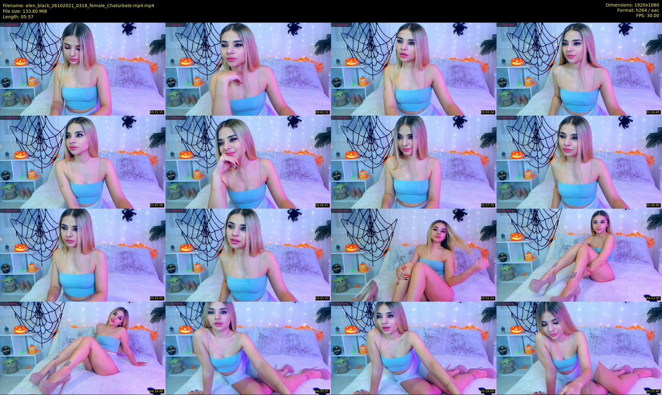 elen_black — 6 minute Chaturbate female cam show recording, 1080p, Oct 26, 2021