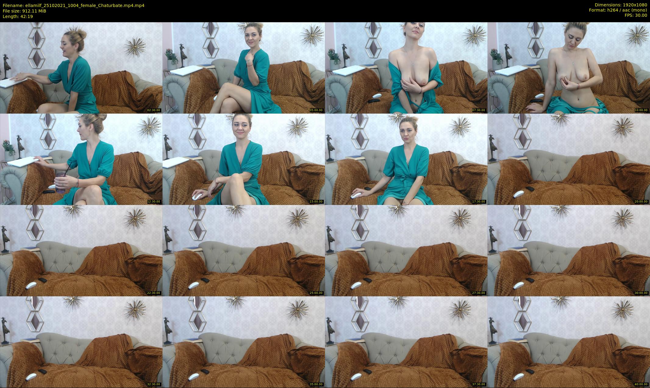 ellamilf — 43 minute Chaturbate female cam show recording, 1080p, Oct 25, 2021