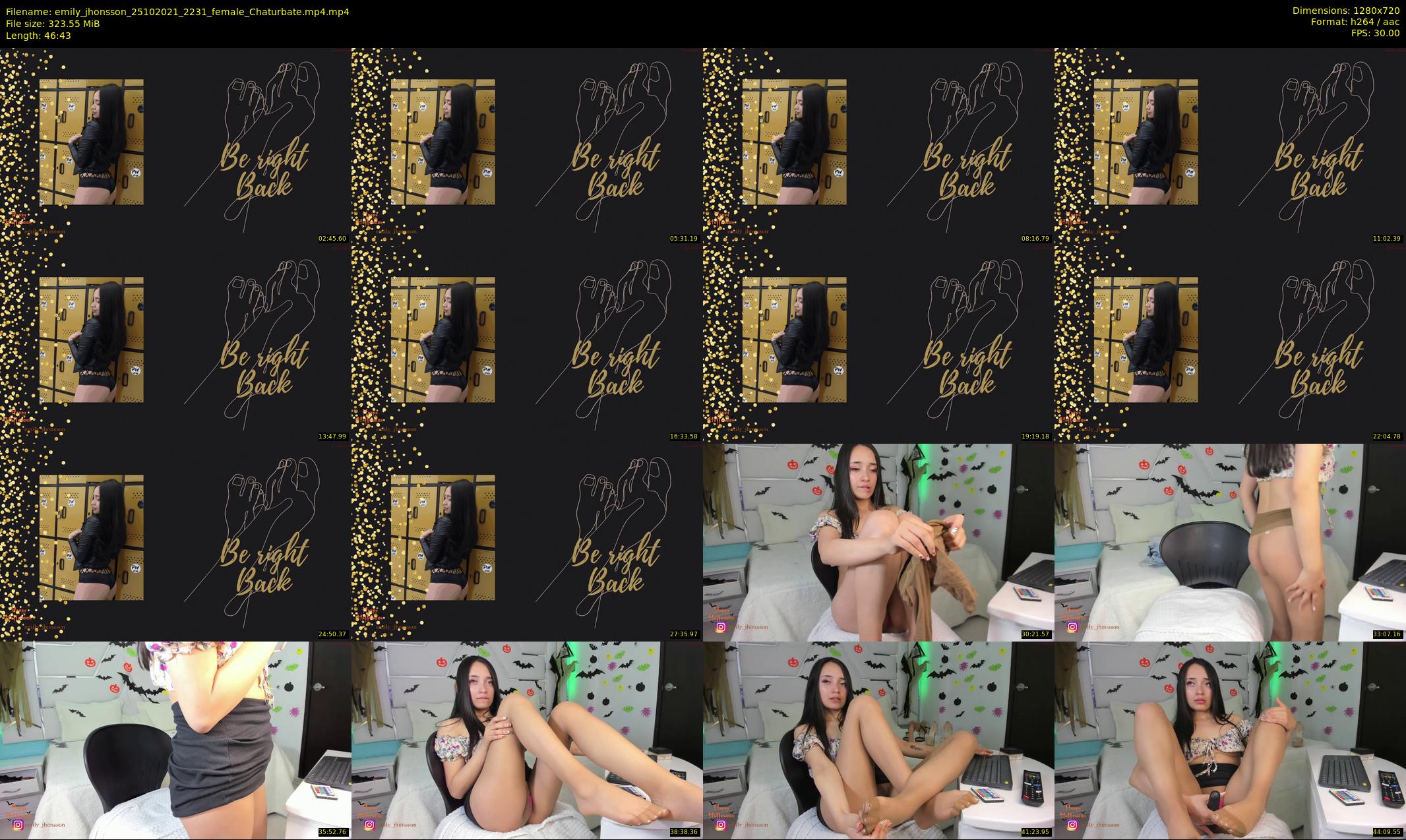 emily_jhonsson — 47 minute Chaturbate female cam show recording, 720p, Oct 25, 2021