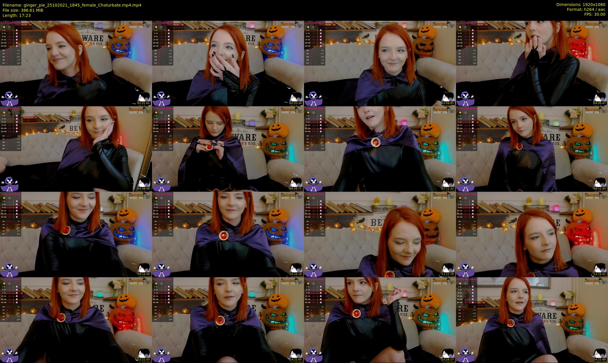 ginger_pie — 18 minute Chaturbate female cam show recording, 1080p, Oct 25, 2021