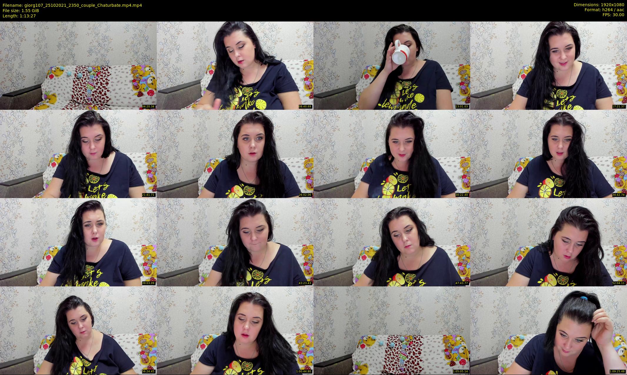 giorg107 — 74 minute Chaturbate couple cam show recording, 1080p, Oct 25, 2021