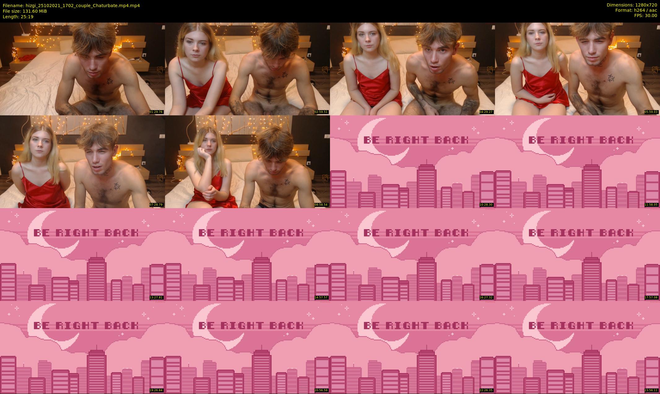 hizgi — 26 minute Chaturbate couple cam show recording, 720p, Oct 25, 2021