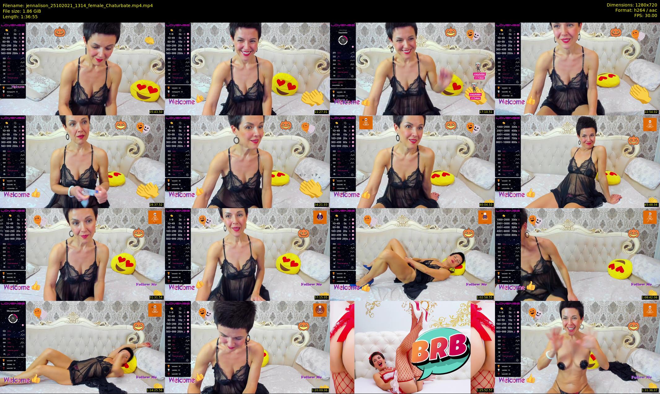 jennalison — 97 minute Chaturbate female cam show recording, 720p, Oct 25, 2021