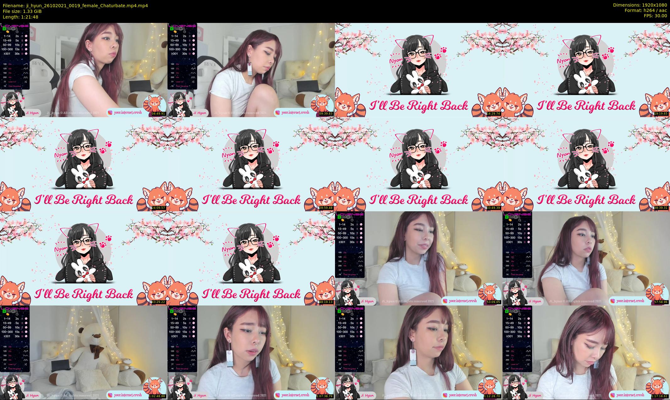 ji_hyun — 82 minute Chaturbate female cam show recording, 1080p, Oct 26, 2021