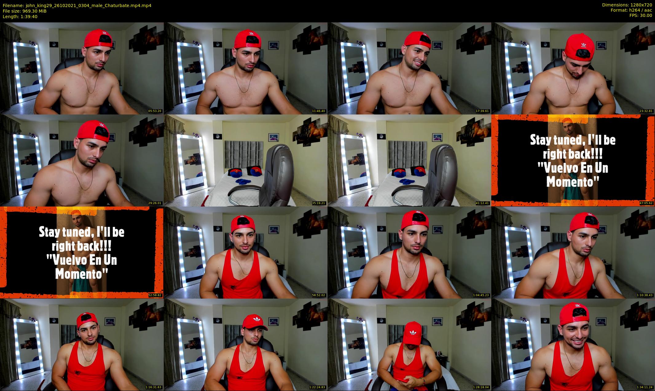 john_king29 — 100 minute Chaturbate male cam show recording, 720p, Oct 26, 2021