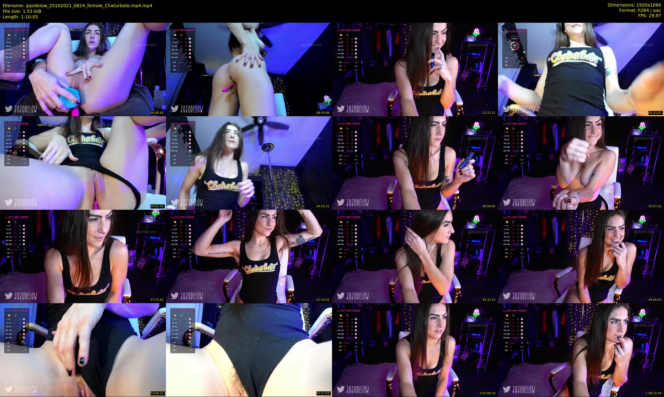 jojodelow — 71 minute Chaturbate female cam show recording, 1080p, Oct 25, 2021