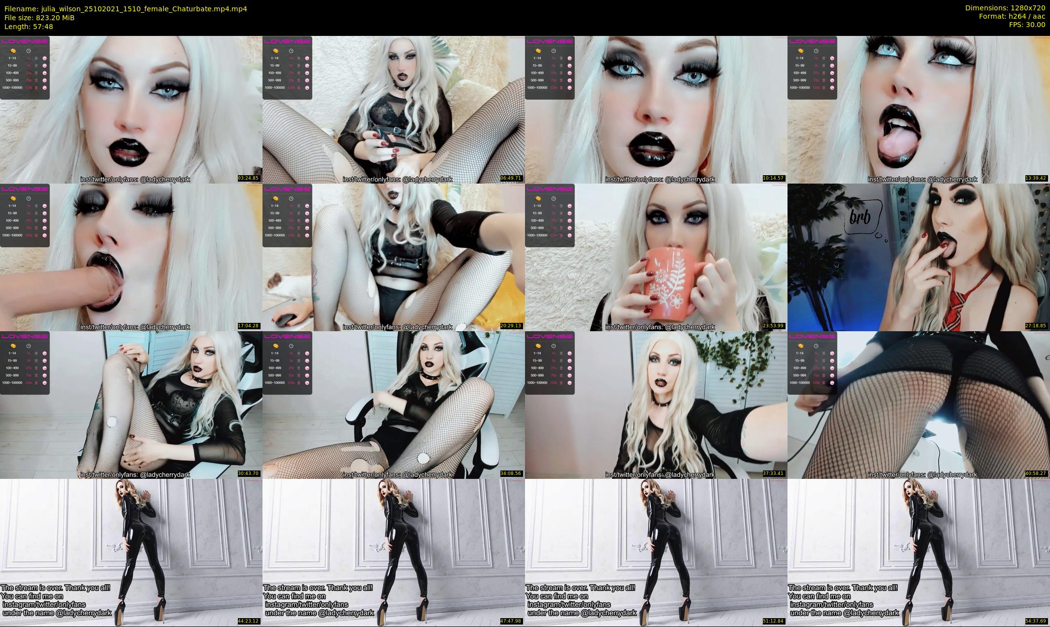 julia_wilson — 58 minute Chaturbate female cam show recording, 720p, Oct 25, 2021