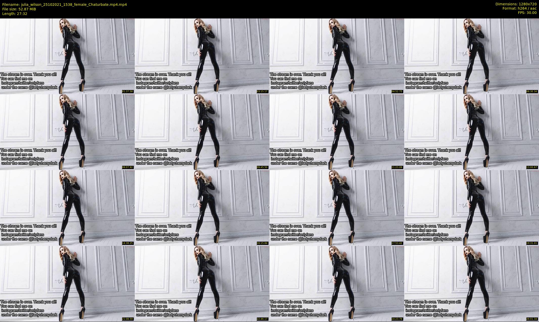 julia_wilson — 28 minute Chaturbate female cam show recording, 720p, Oct 25, 2021